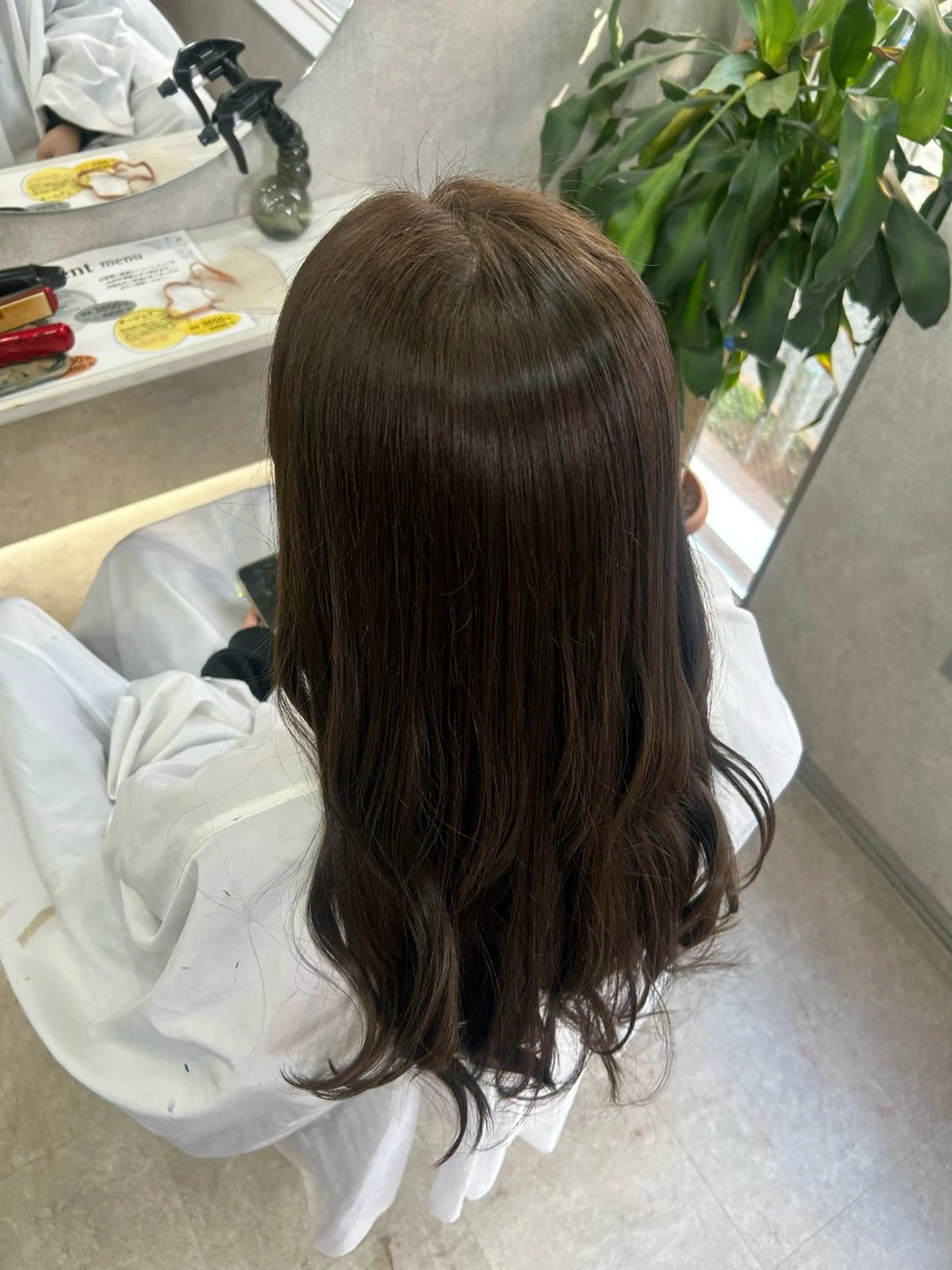 ロング カラー ヘアアレンジ グレージュ オリーブグレージュ オリーブグレー 大宮/韓国風🩶/ 七海芽亜利🎀のヘアスタイル