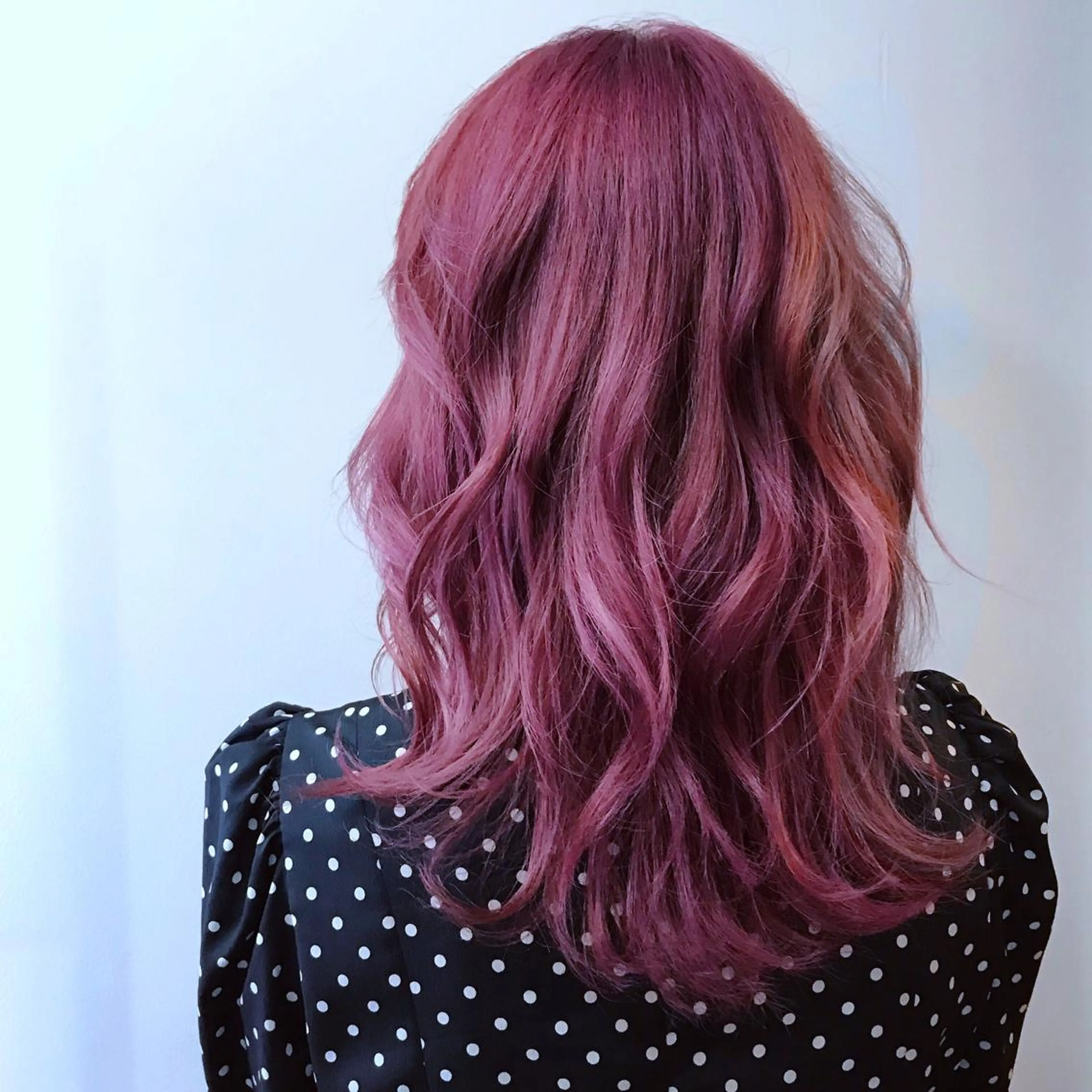 セミロング カラー ヘアアレンジ ピンクカラー ace share salon所属・桑原 祥のヘアスタイル