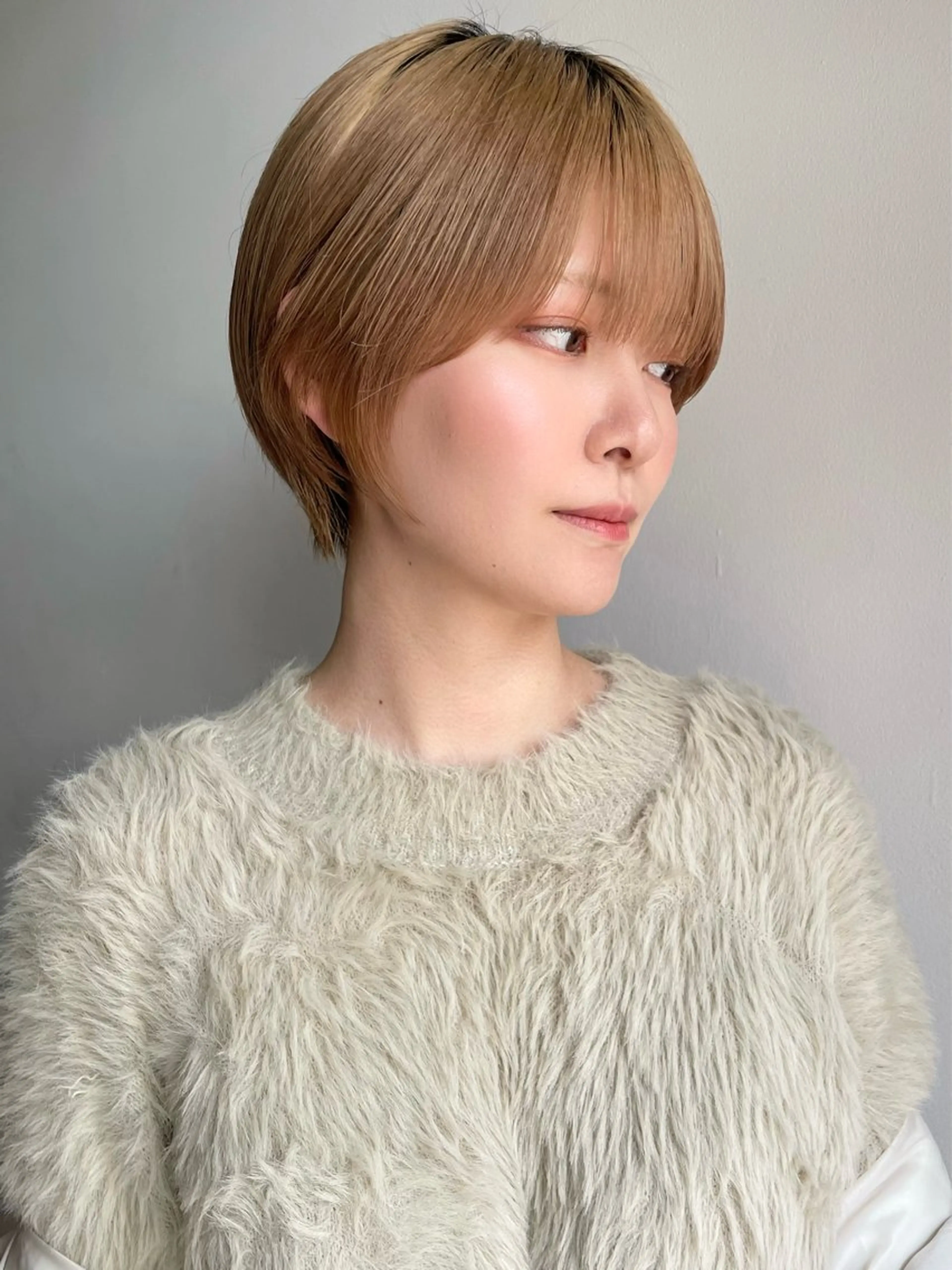 ショート cinq   PROJECT所属・ミルクティーベージュ /ボブ/あげは🎀のヘアスタイル