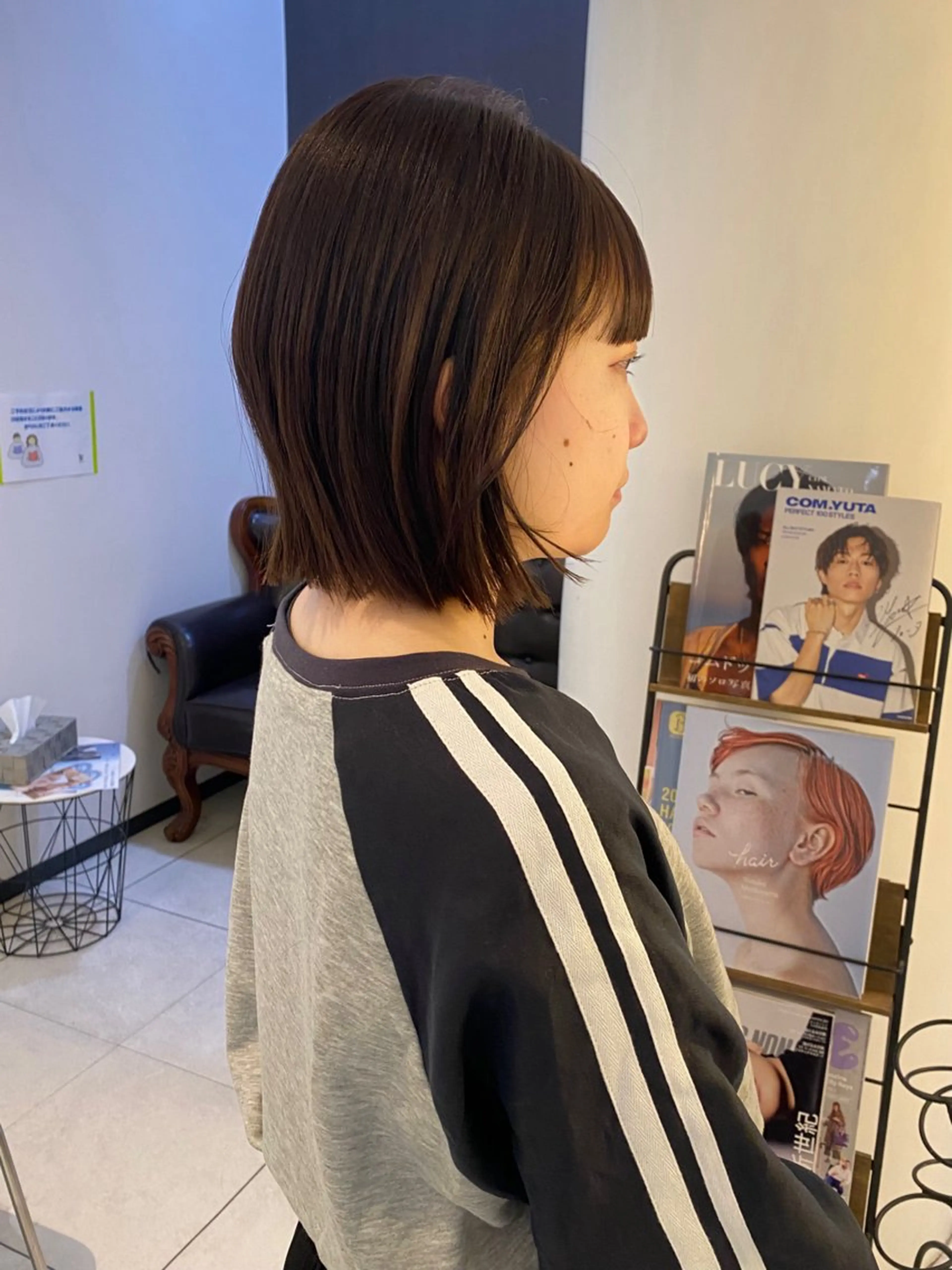 ショート カラー ボブ カット ヘアカラー トリートメント mai / linoah˚✧のヘアスタイル