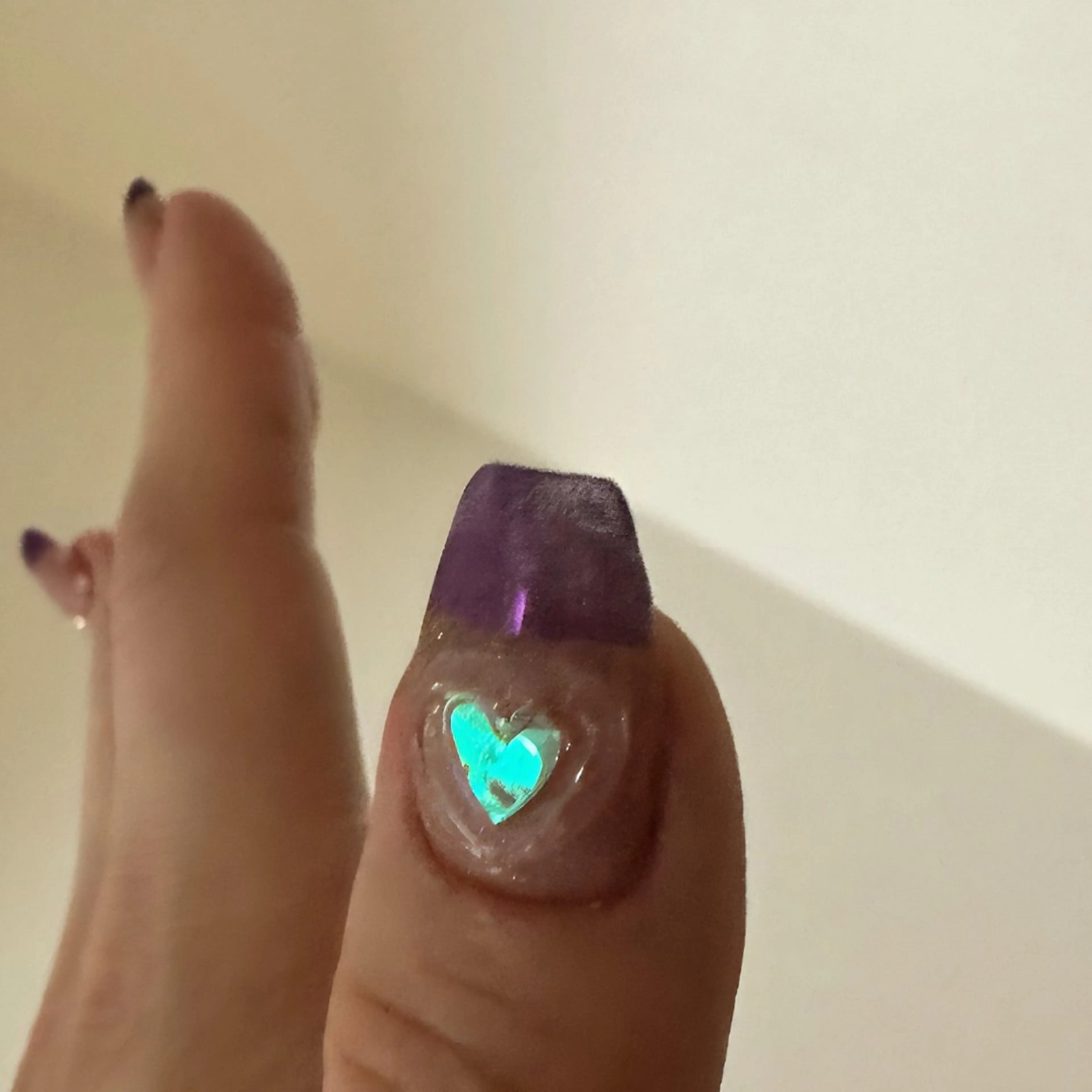 ネイル ハート 氷ネイル・うるうるネイル ぷっくりネイル YURI ◡̈ nagoyaのネイルデザイン