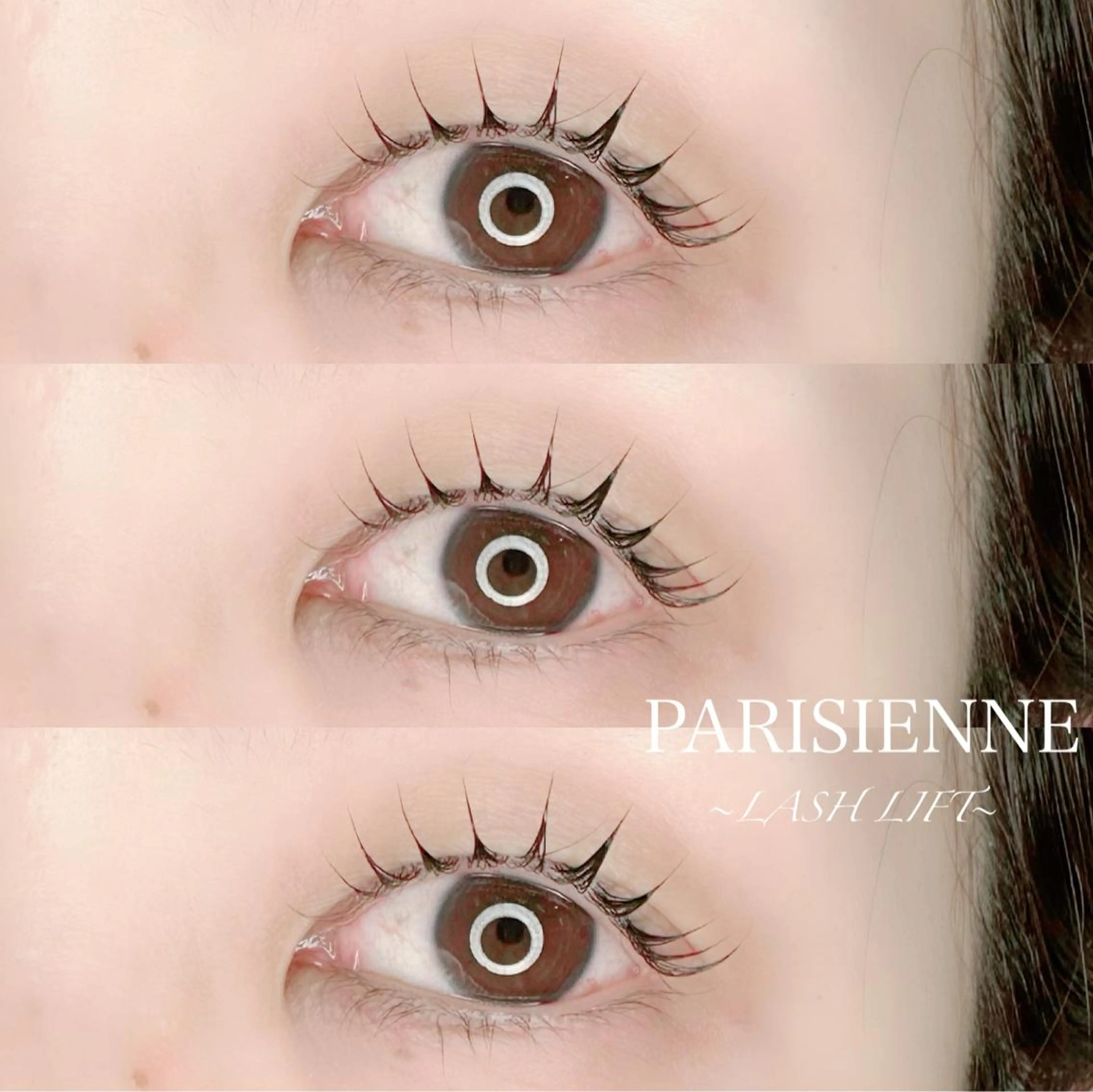 マツエク・マツパ アイブロウ パリジェンヌラッシュリフト マツパ 池袋駅韓国風🇰🇷 束感💗Tomoのマツエク・マツパデザイン