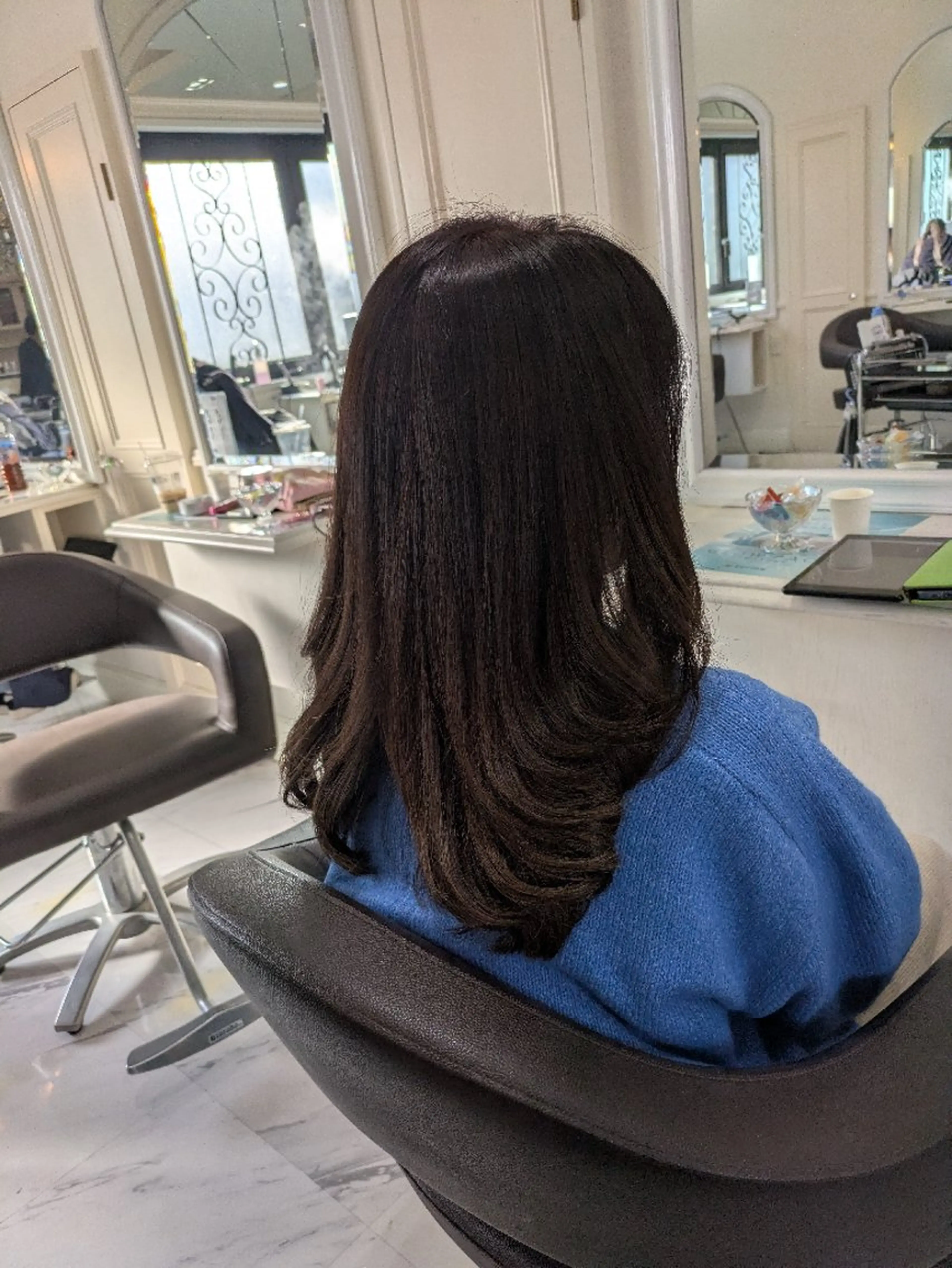 ロング パーマ Salon de with根本博史のヘアスタイル