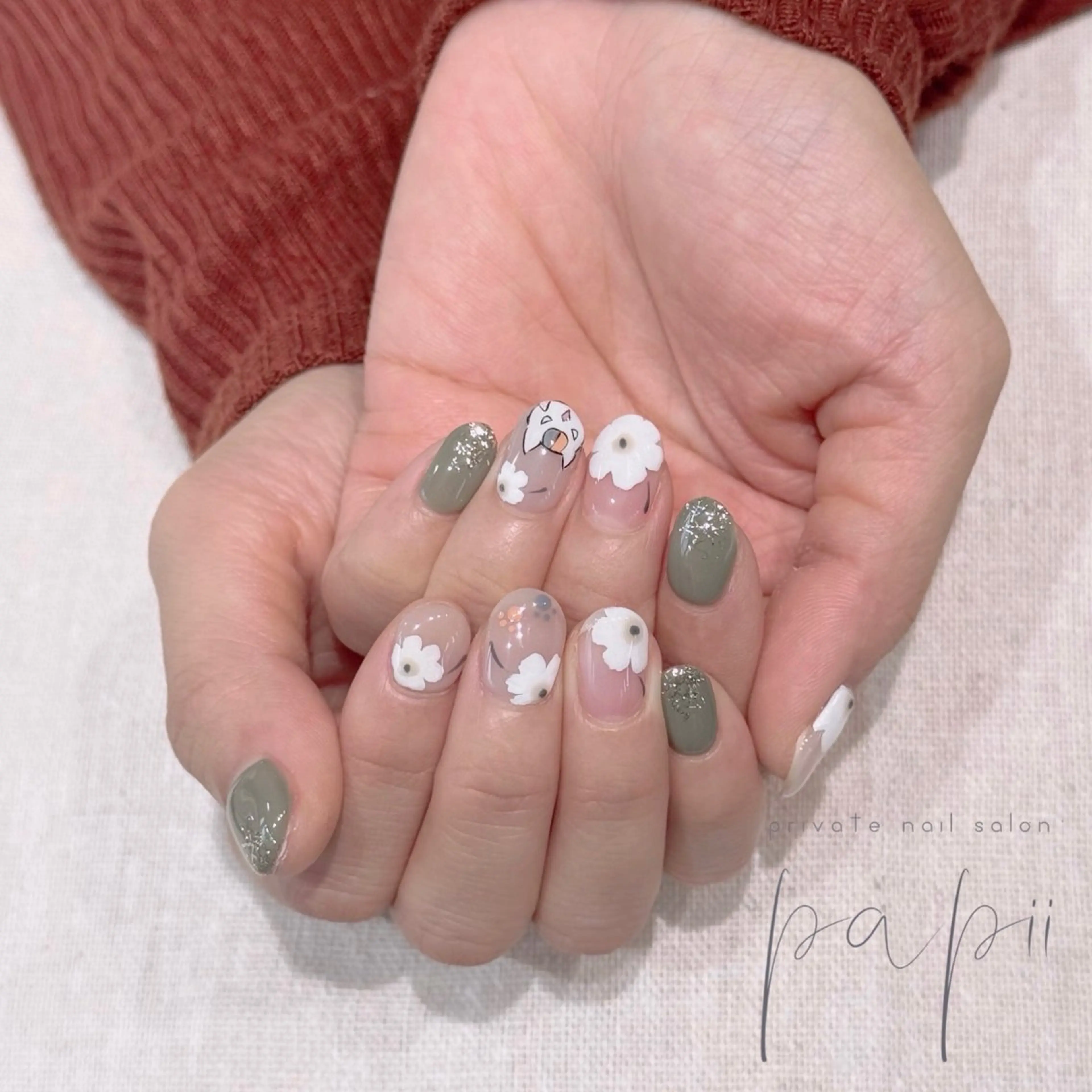 ネイル アートネイル シンプルネイル private nail salon papii所属・papii☆ kurodaのネイルデザイン