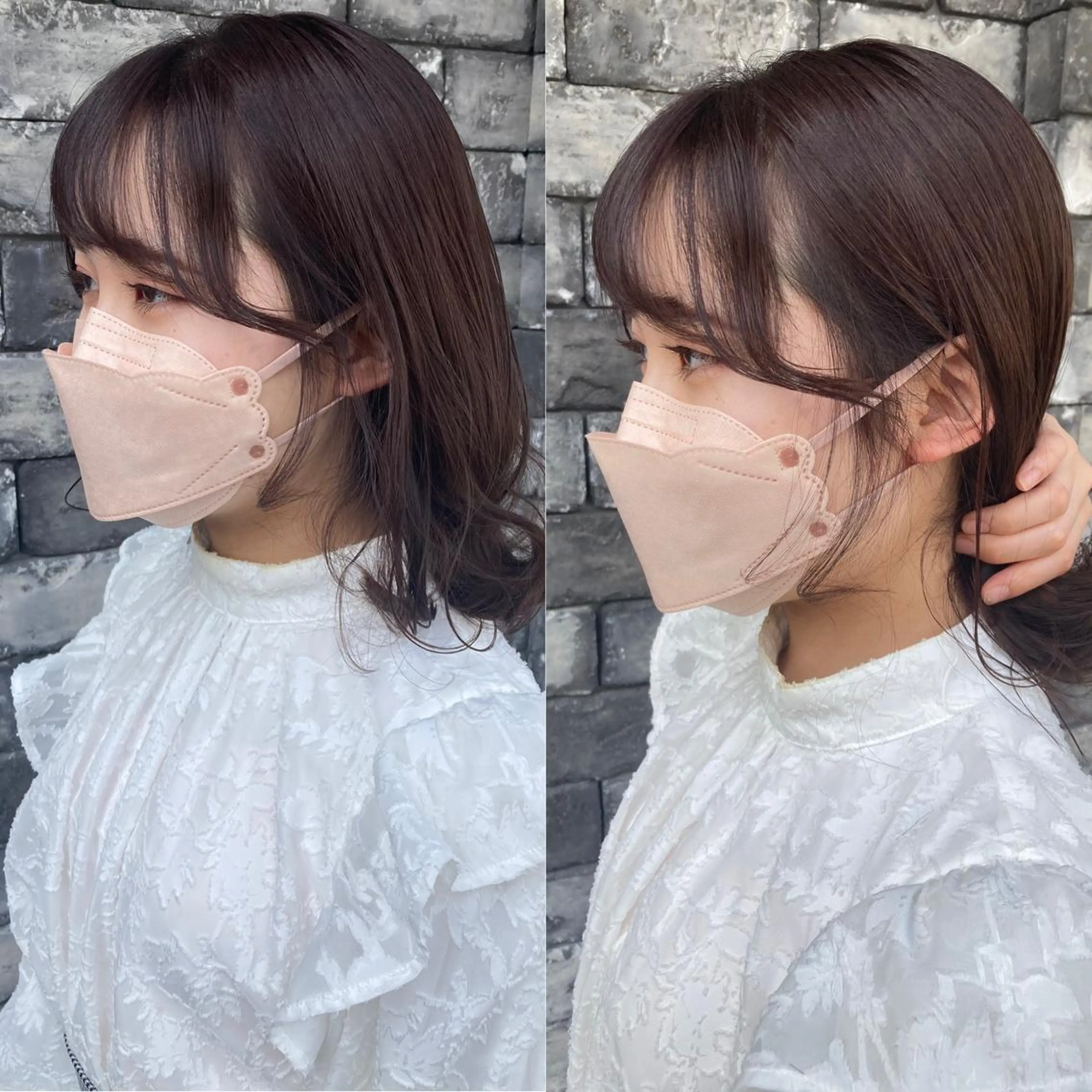 ミディアム カラー カット パーマ 縮毛矯正 トリートメント ヘアセット ✂️似合わせの魔術師 石田一樹✂️のヘアスタイル