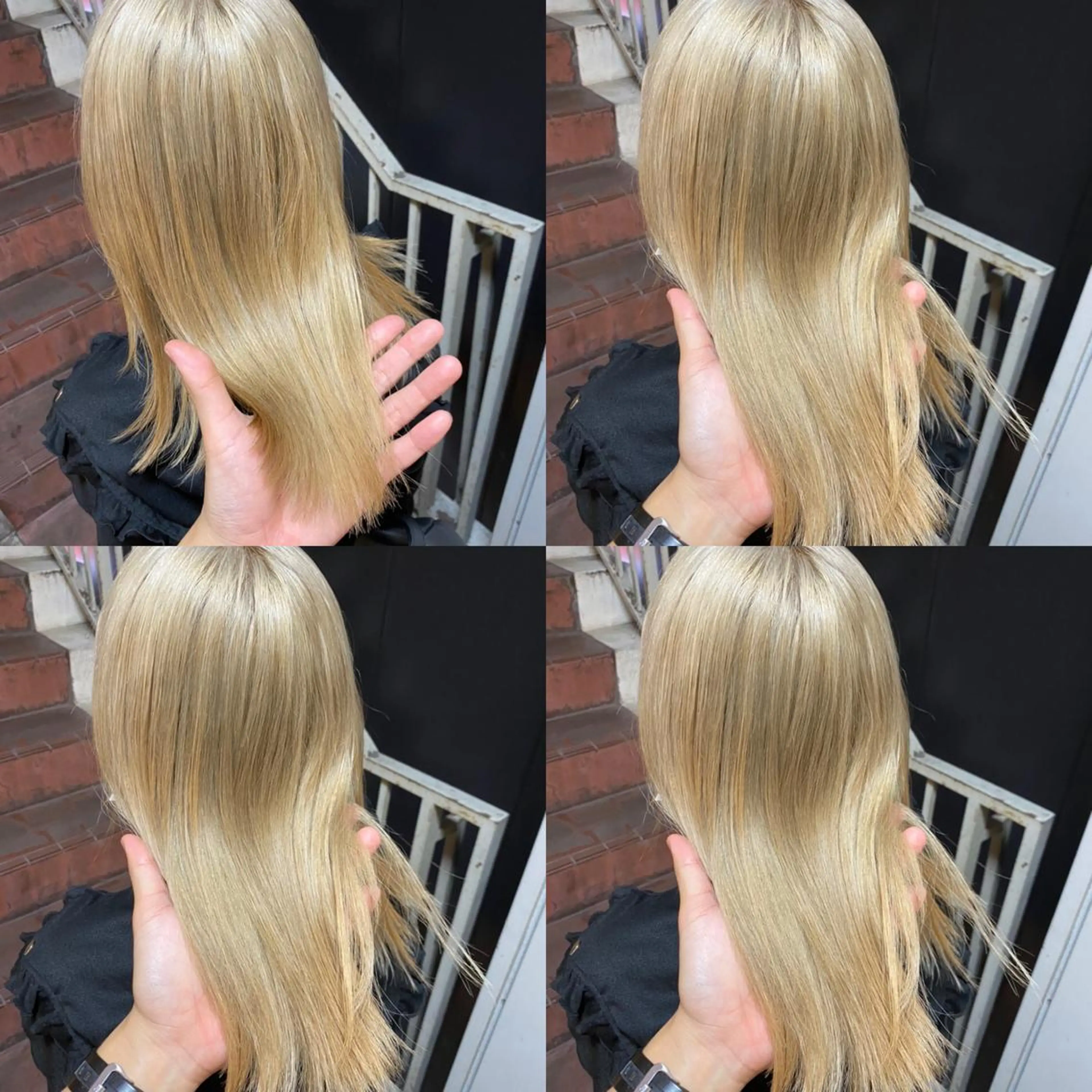 セミロング カラー アッシュ ベージュカラー ハイライトカラー ハイトーンカラー イルミナカラー カット ヘアカラー トリートメント ご予約 宜しくお願いします！のヘアスタイル