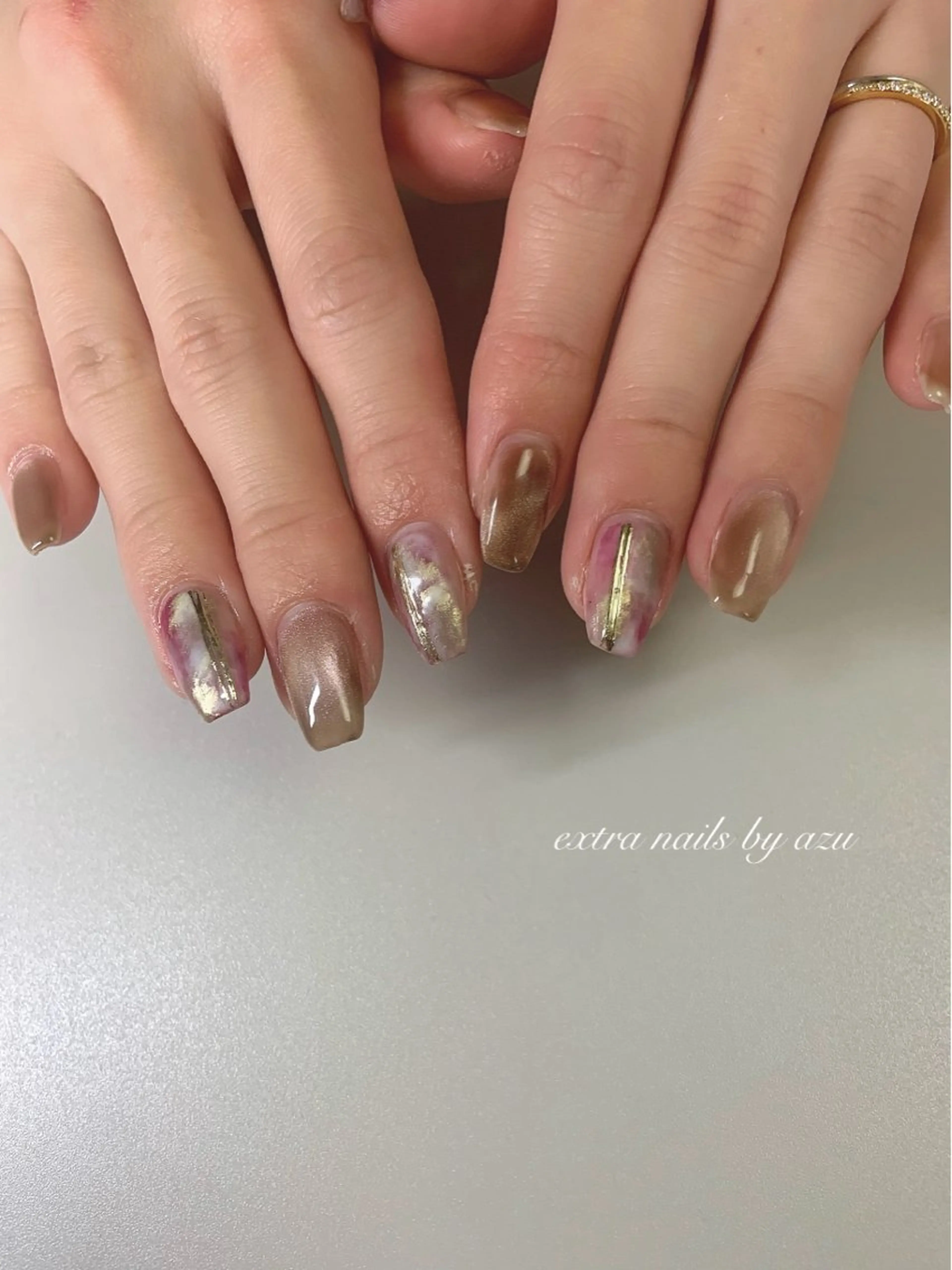 ネイル バレンタイン ハンドネイル extranails ／lemellaのネイルデザイン