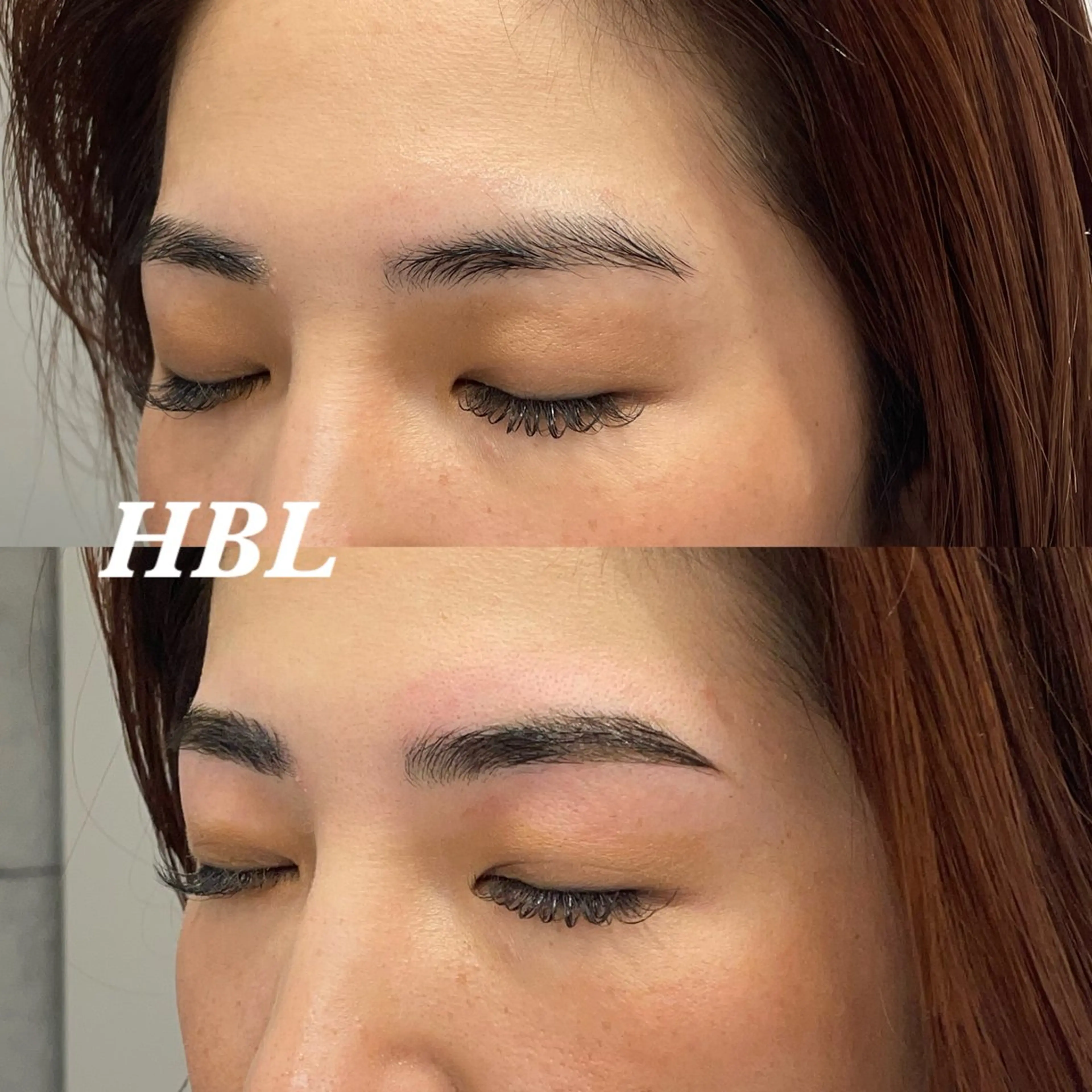 アイブロウ ハリウッドブロウリフト 眉毛ワックス脱毛 暖色/ハイトーン/ カラー/HBLのヘアスタイル