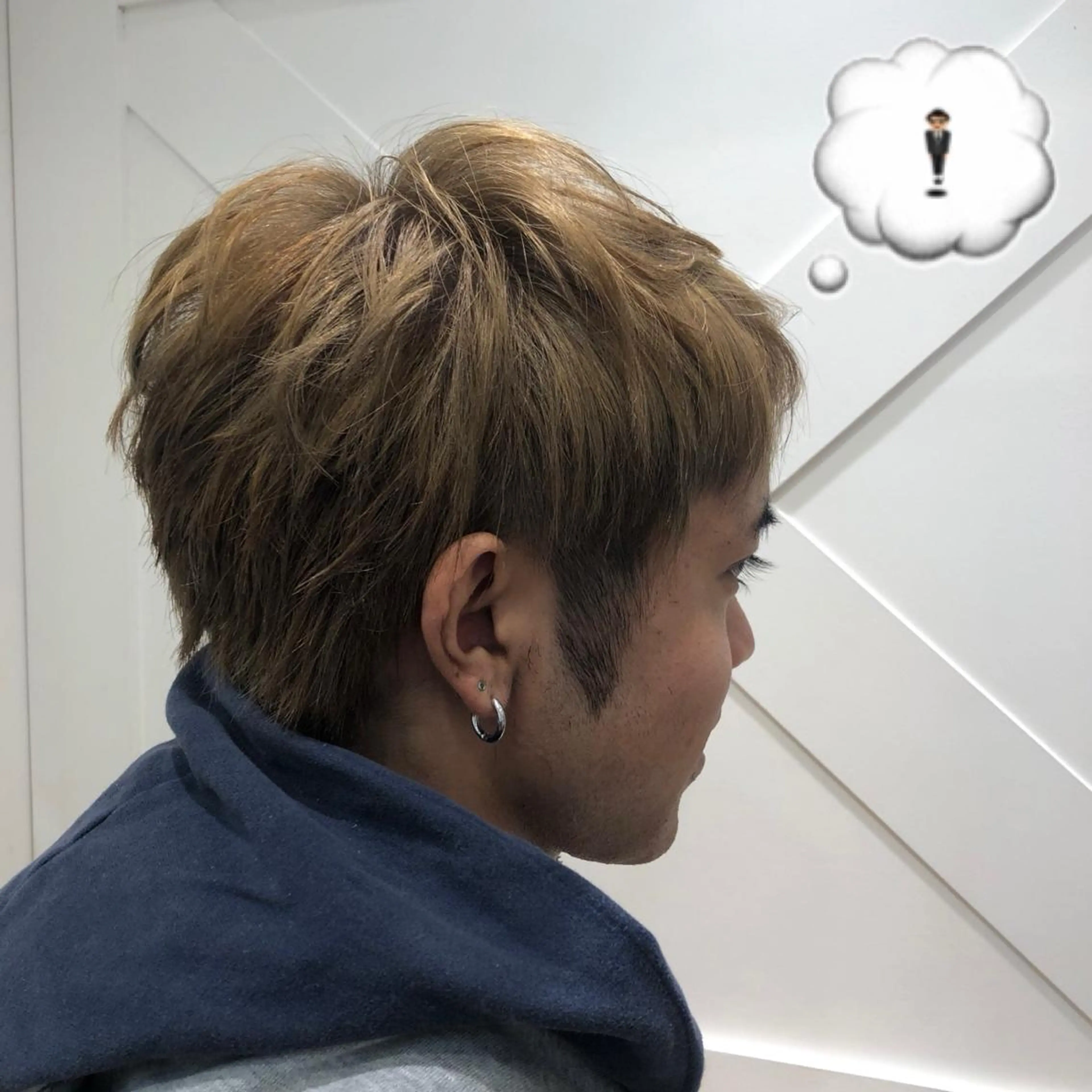 ショート カラー メンズ アッシュ ベージュカラー 🌺ウルフカット職人 新垣渚🐺のヘアスタイル