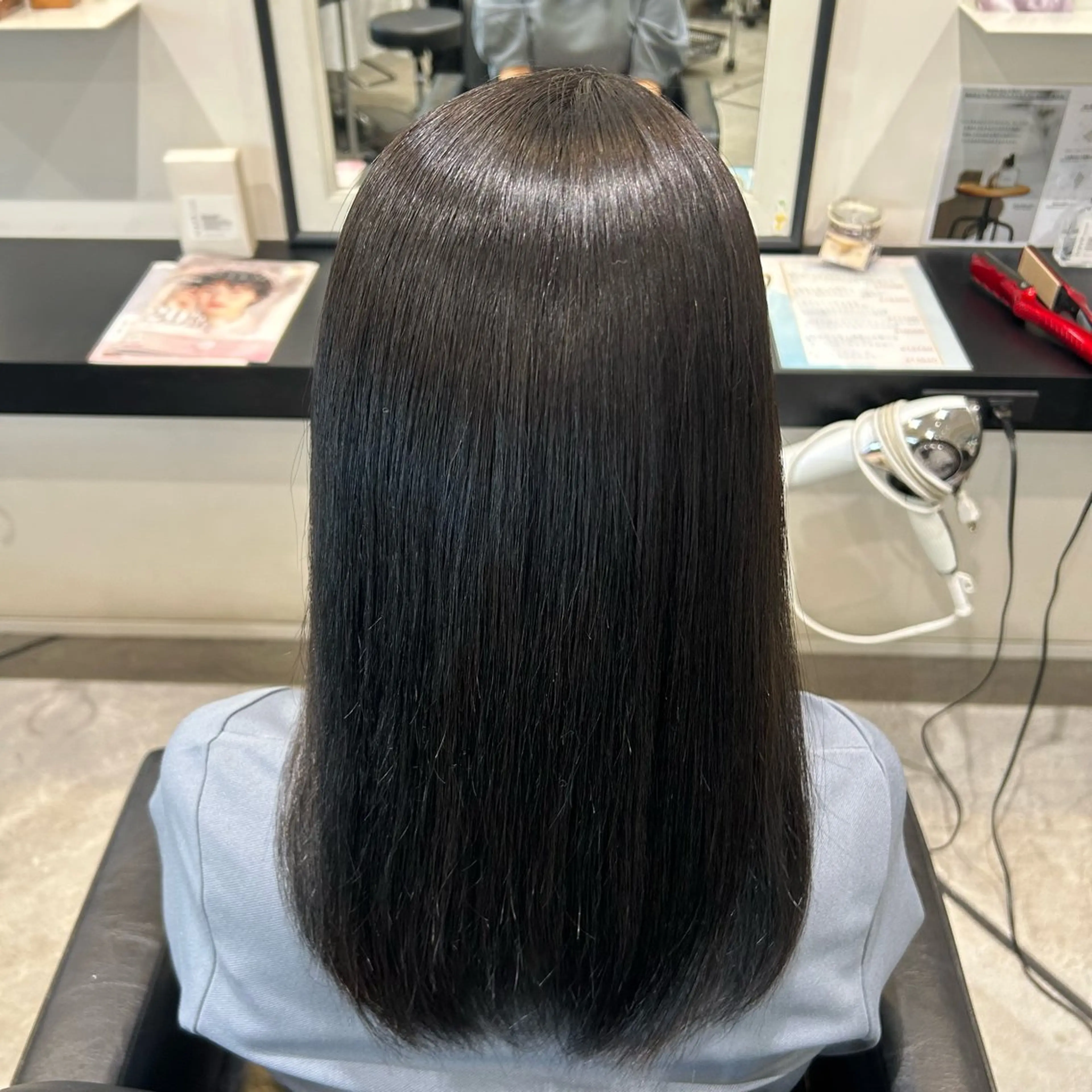 ロング 髪質改善 縮毛矯正 阿部 まきほのネイルデザイン