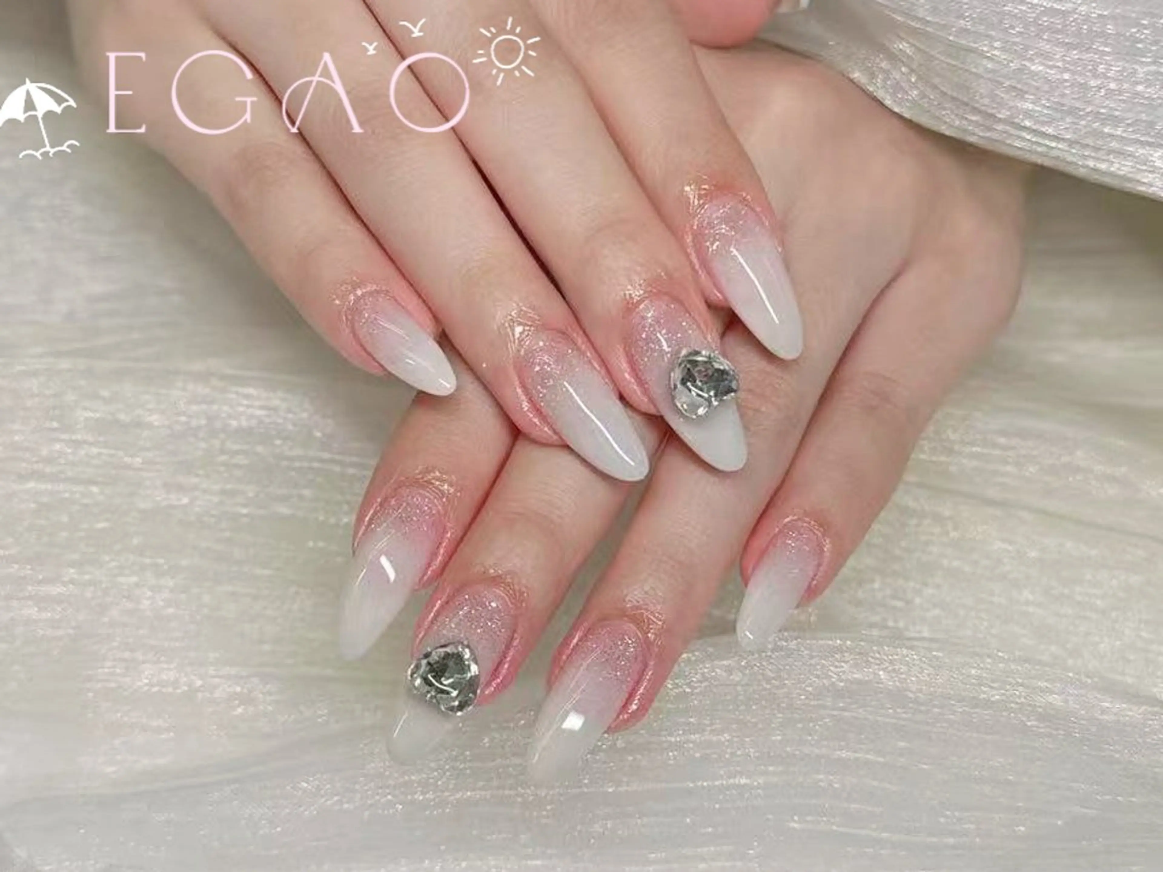 ネイル アートネイル フットネイル フレンチネイル ジェルネイル グラデーション ハンドネイル Egao Nail Salonのネイルデザイン