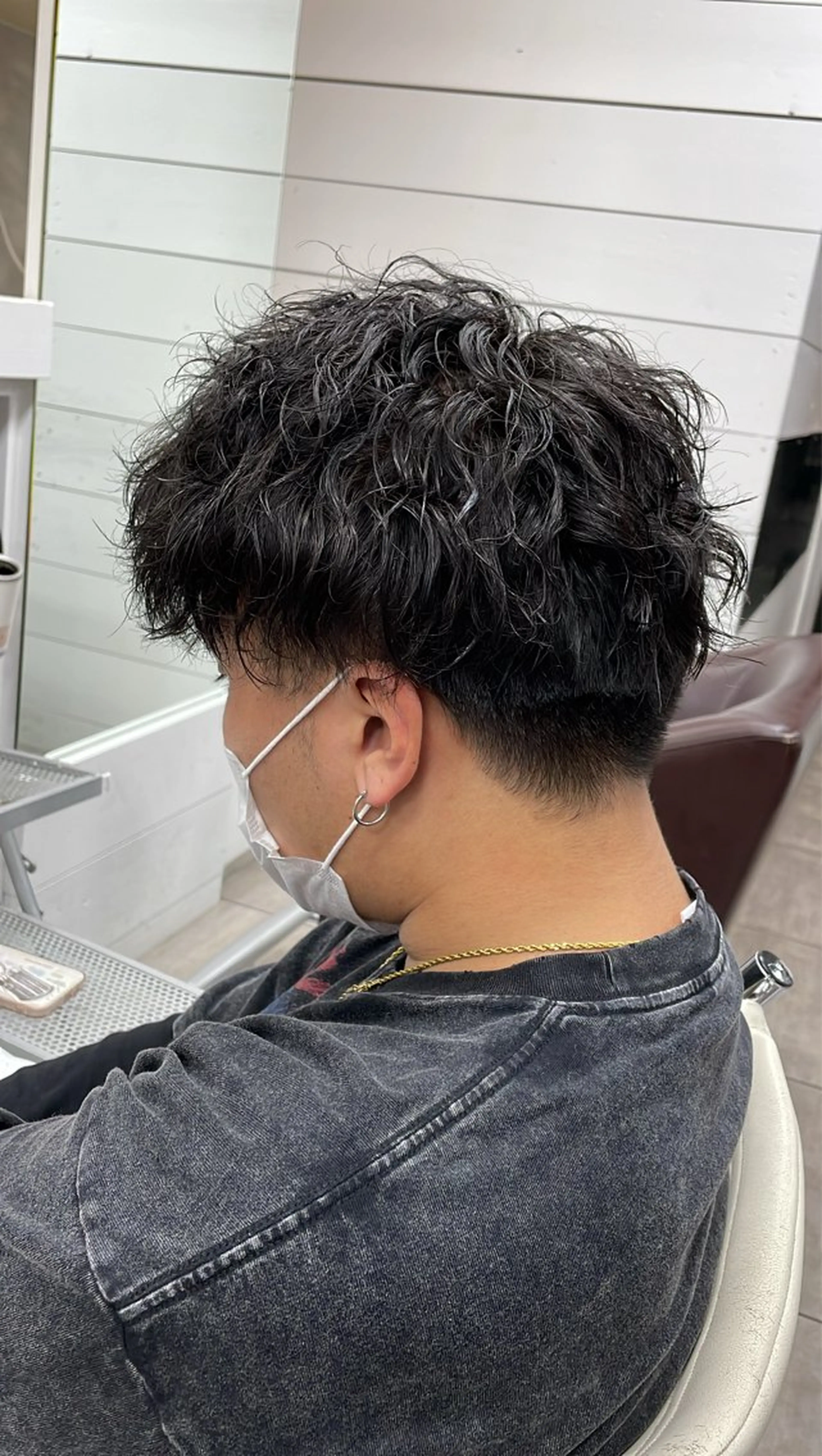 ショート パーマ メンズ マッシュ パーマ 【brace小阪店】 店長   村上直也のヘアスタイル