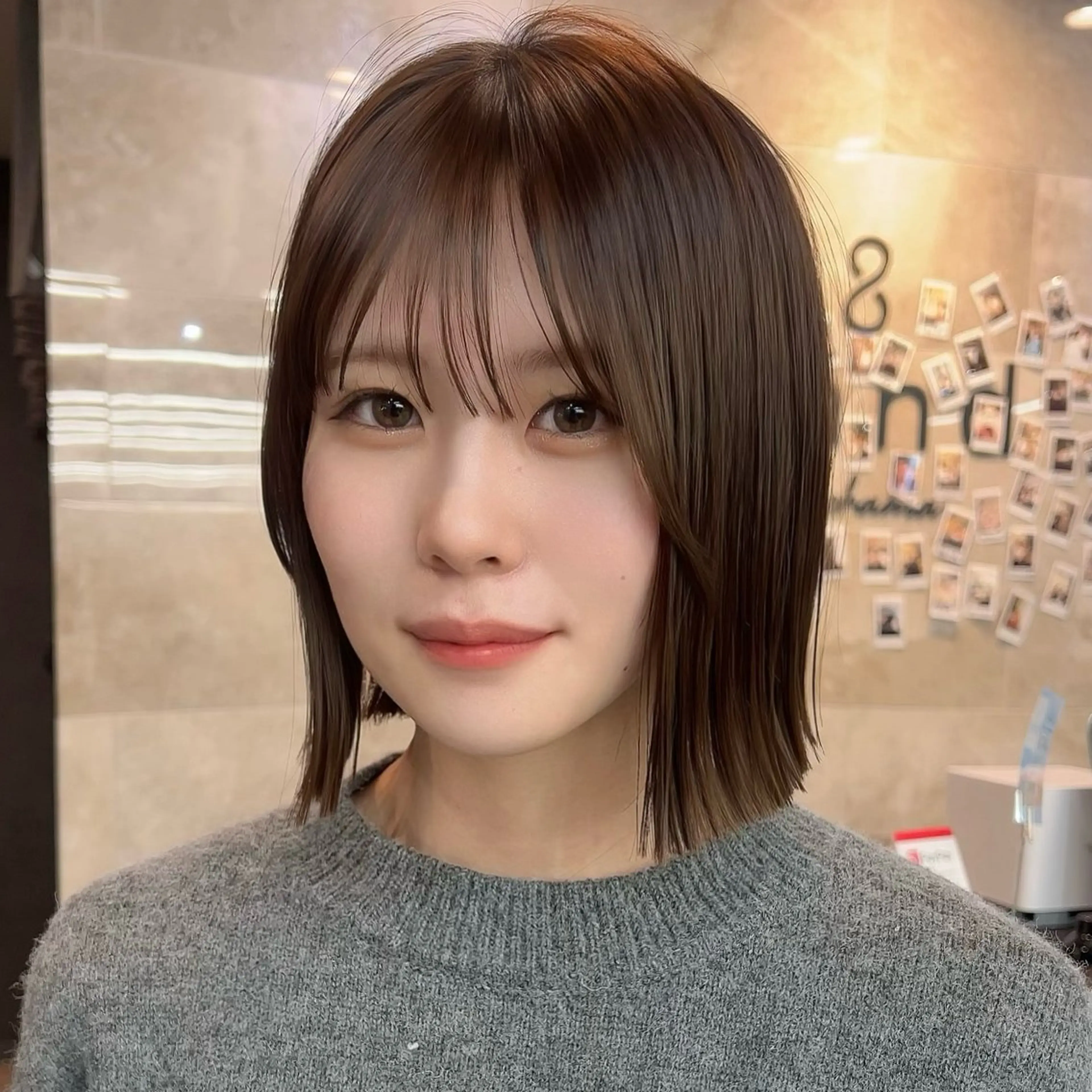 ショート 切りっぱなしボブ ボブ ✨️今だけ無料✨️ 鶴田みなみのヘアスタイル