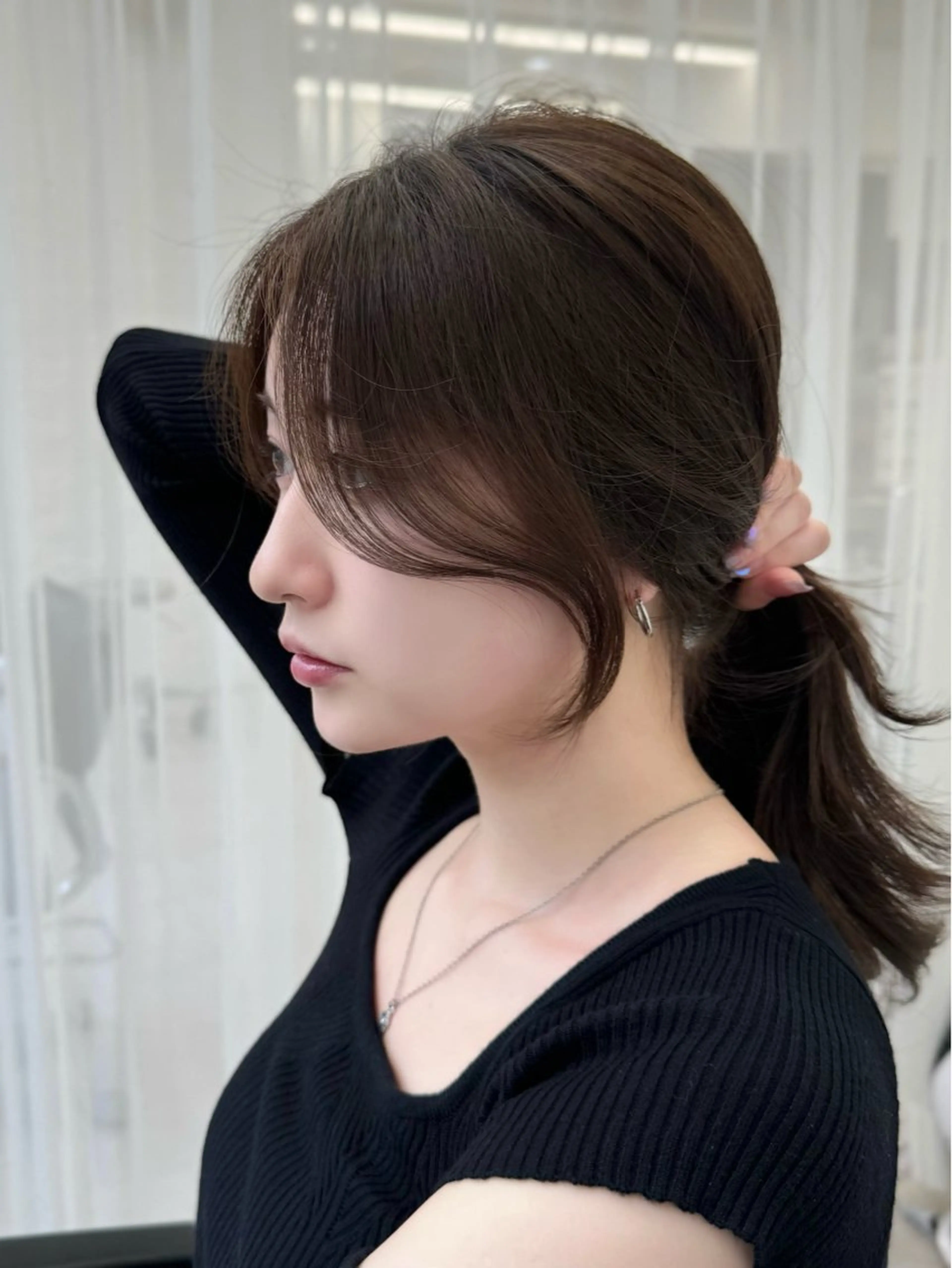 セミロング 映える顔まわり/前髪 特化 💗 ユキマのヘアスタイル