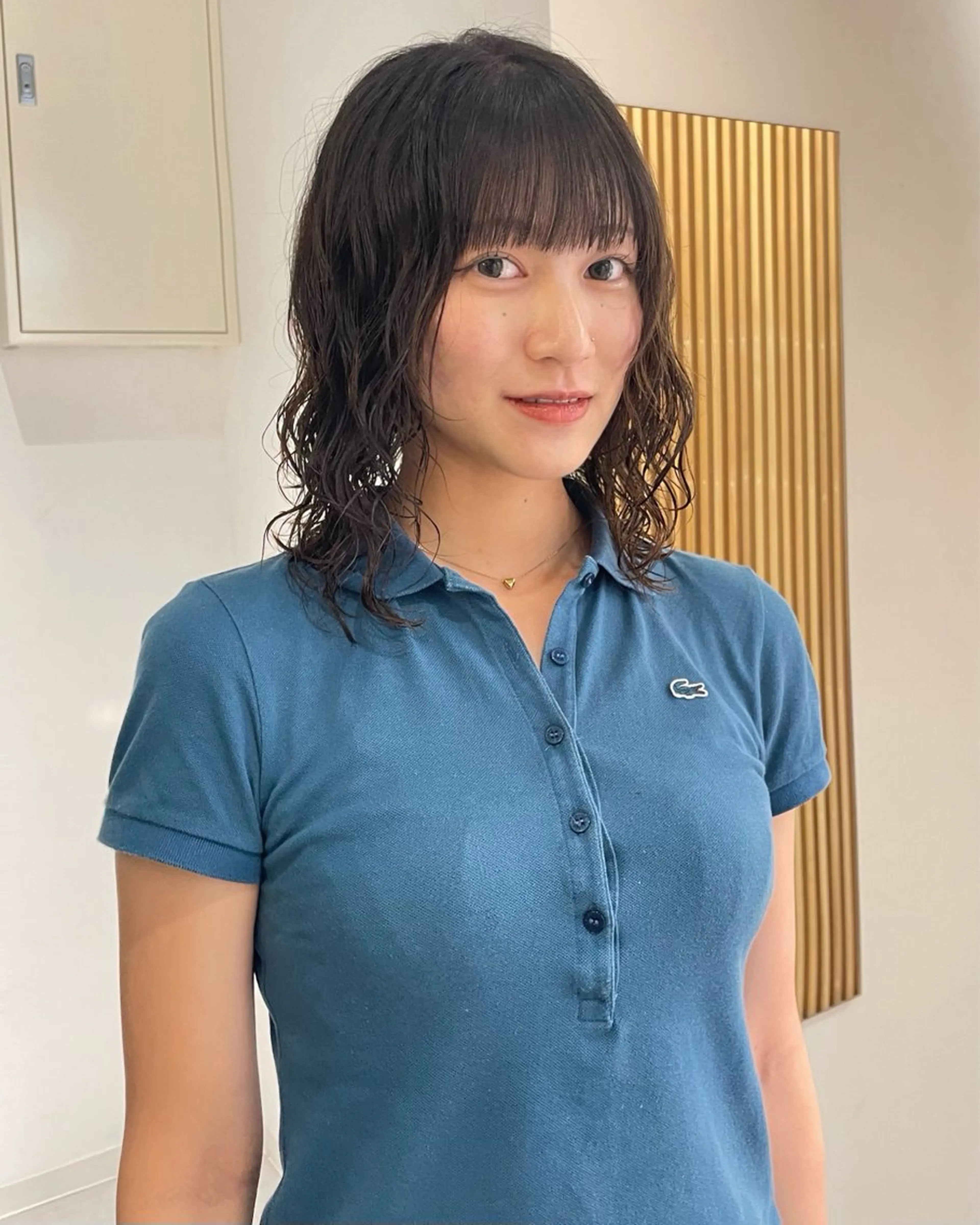 ミディアム パーマ ミディアムパーマ スパイラルパーマ カット パーマ トリートメント デザインパーマ/ 艶カラー/ボブのヘアスタイル