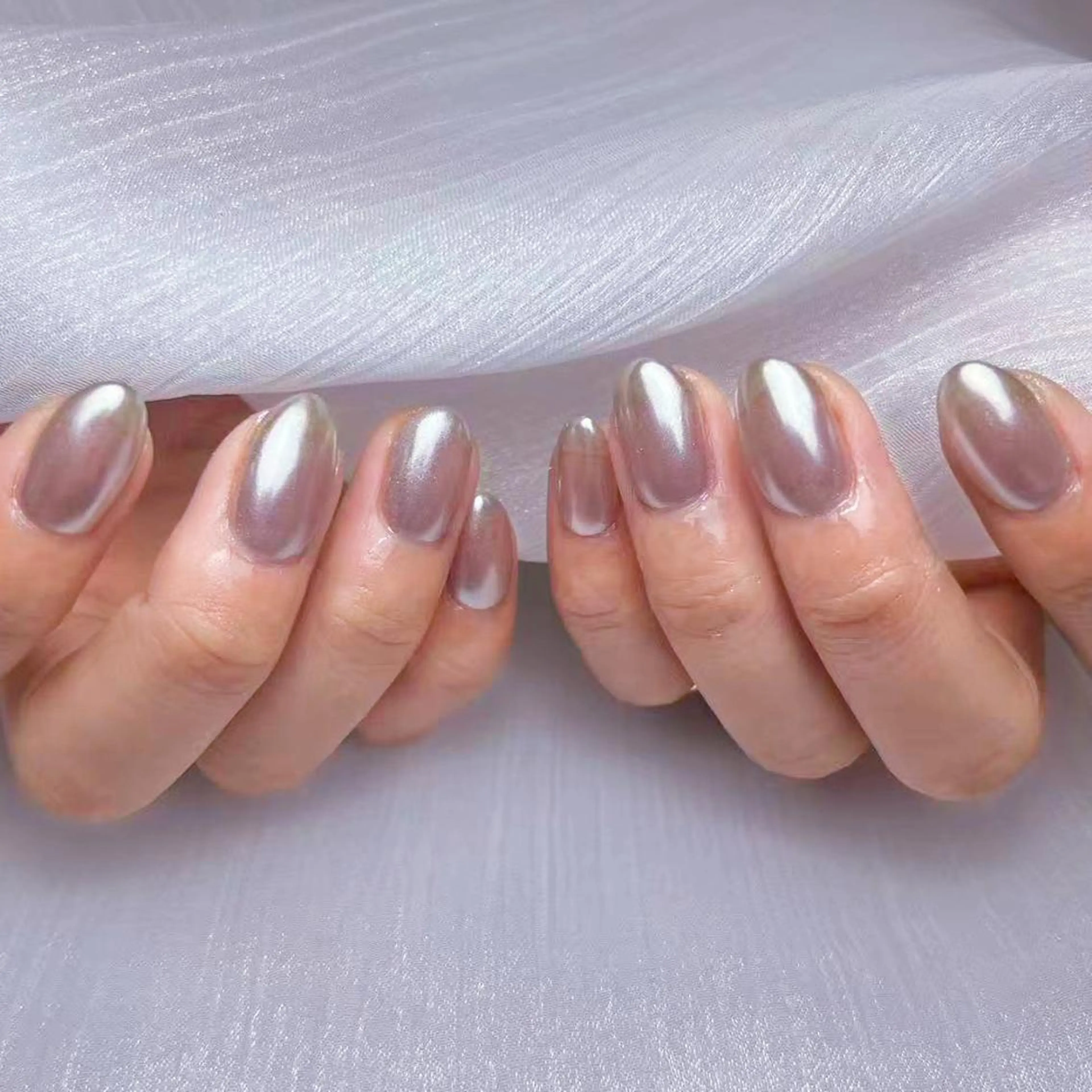 ネイル アートネイル オーロラネイル ガーリー キラキラネイル 韓国ネイル ハンドネイル ハンドケア DIAMOND 💅のネイルデザイン