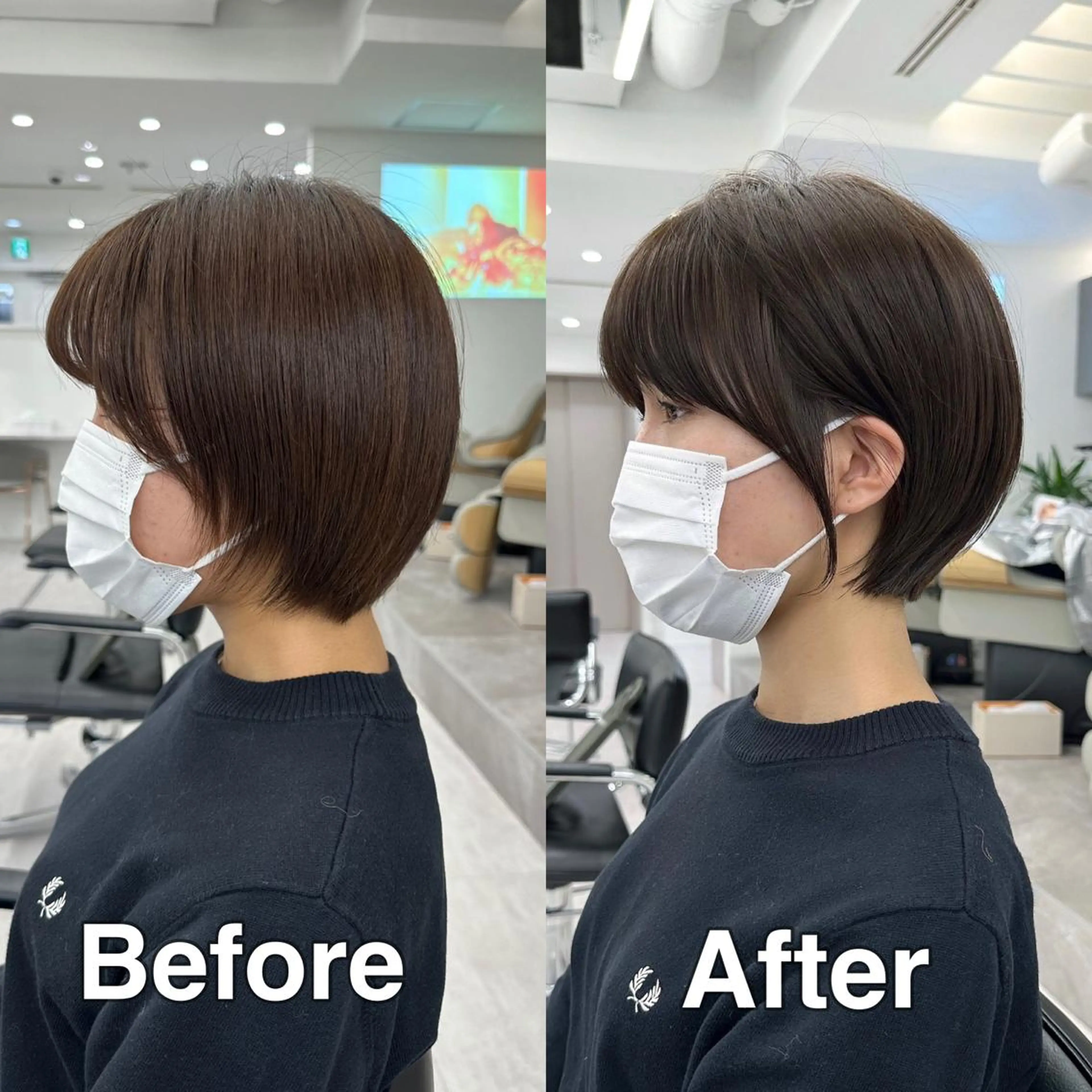 ショート カット ヘアカラー トリートメント ショートヘア くすみカラー、大場猛のヘアスタイル