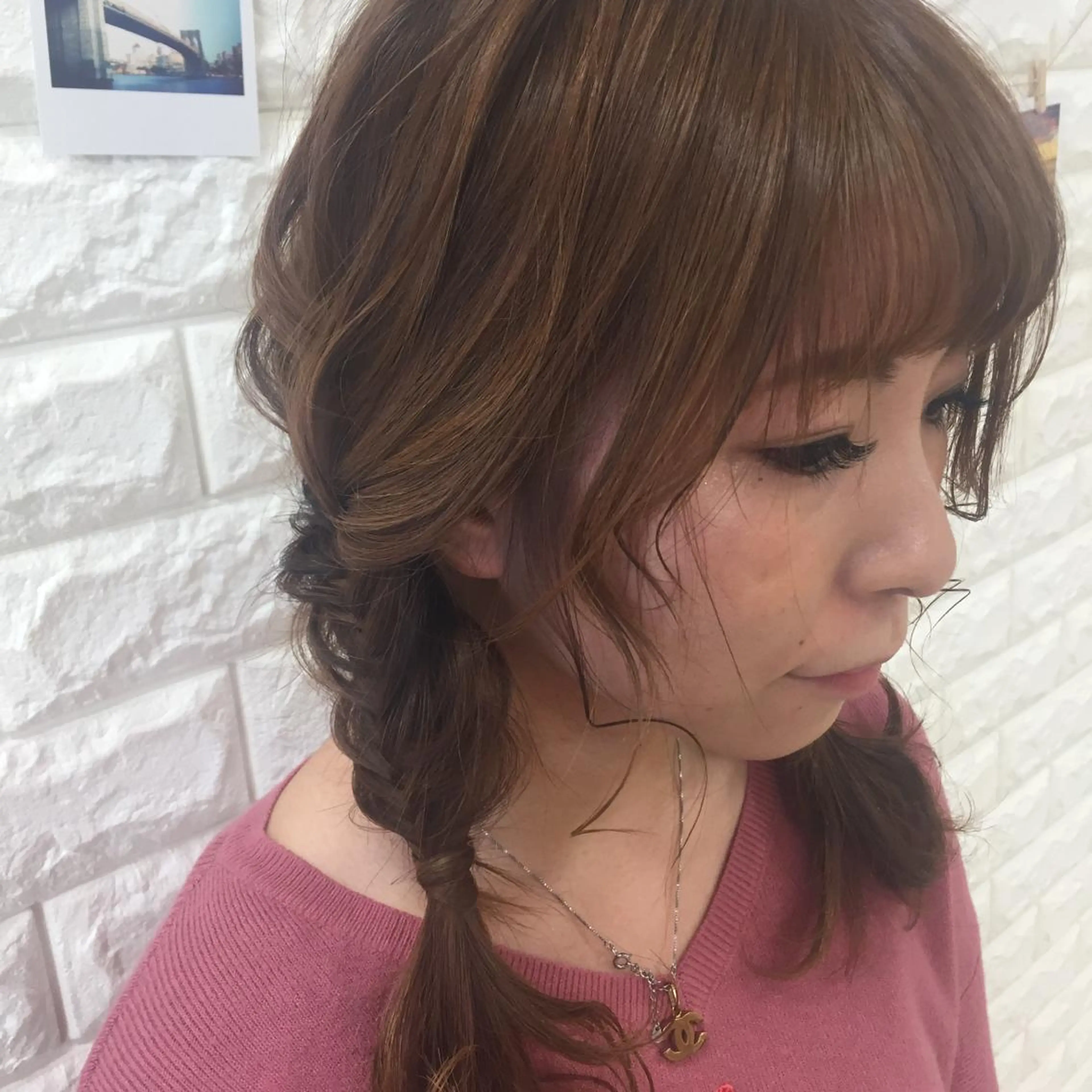 ロング カラー ヘアアレンジ 似合わせ.ﾍｱｾｯﾄ 得意🌹井上美沙のヘアスタイル