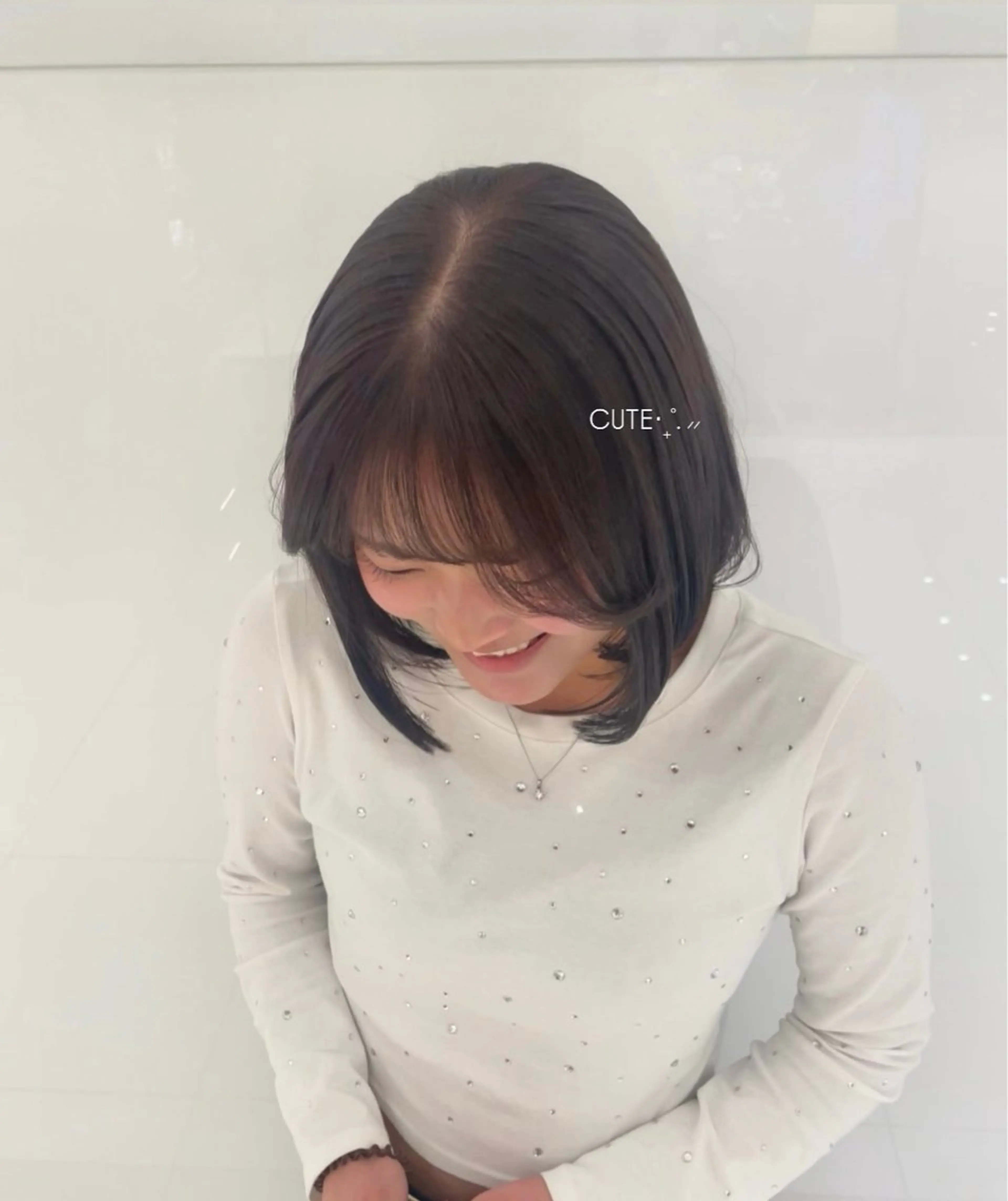 カラー 透明感カラー ラベンダーカラー ヘアカラー トリートメント 自然と惹かれる🪷 艶カラー/茉優♩のヘアスタイル