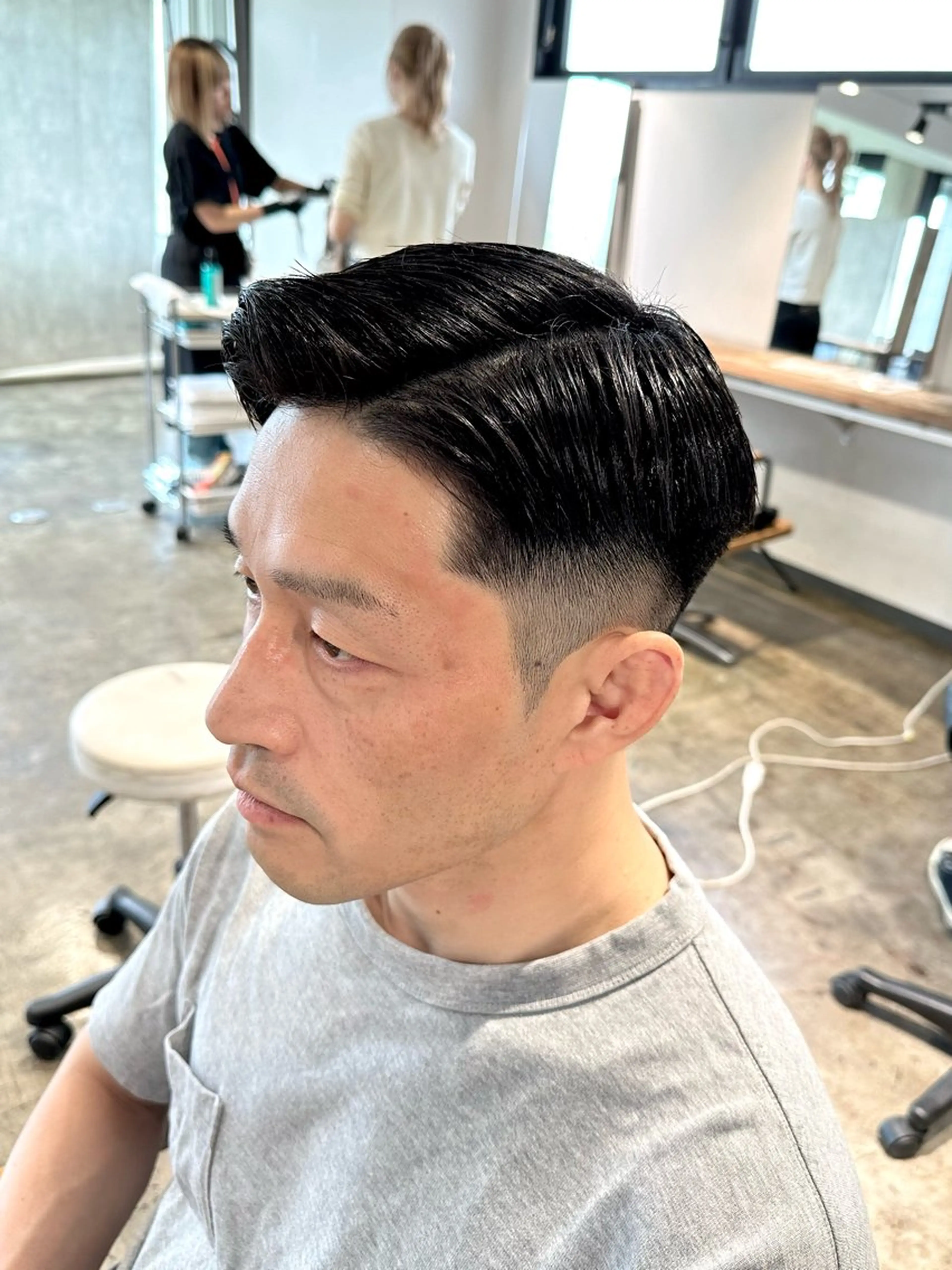 メンズ フェードカット メンズパーマ 七三 カット 骨格補正施術/メンズ 専門美容師/YUYAのヘアスタイル