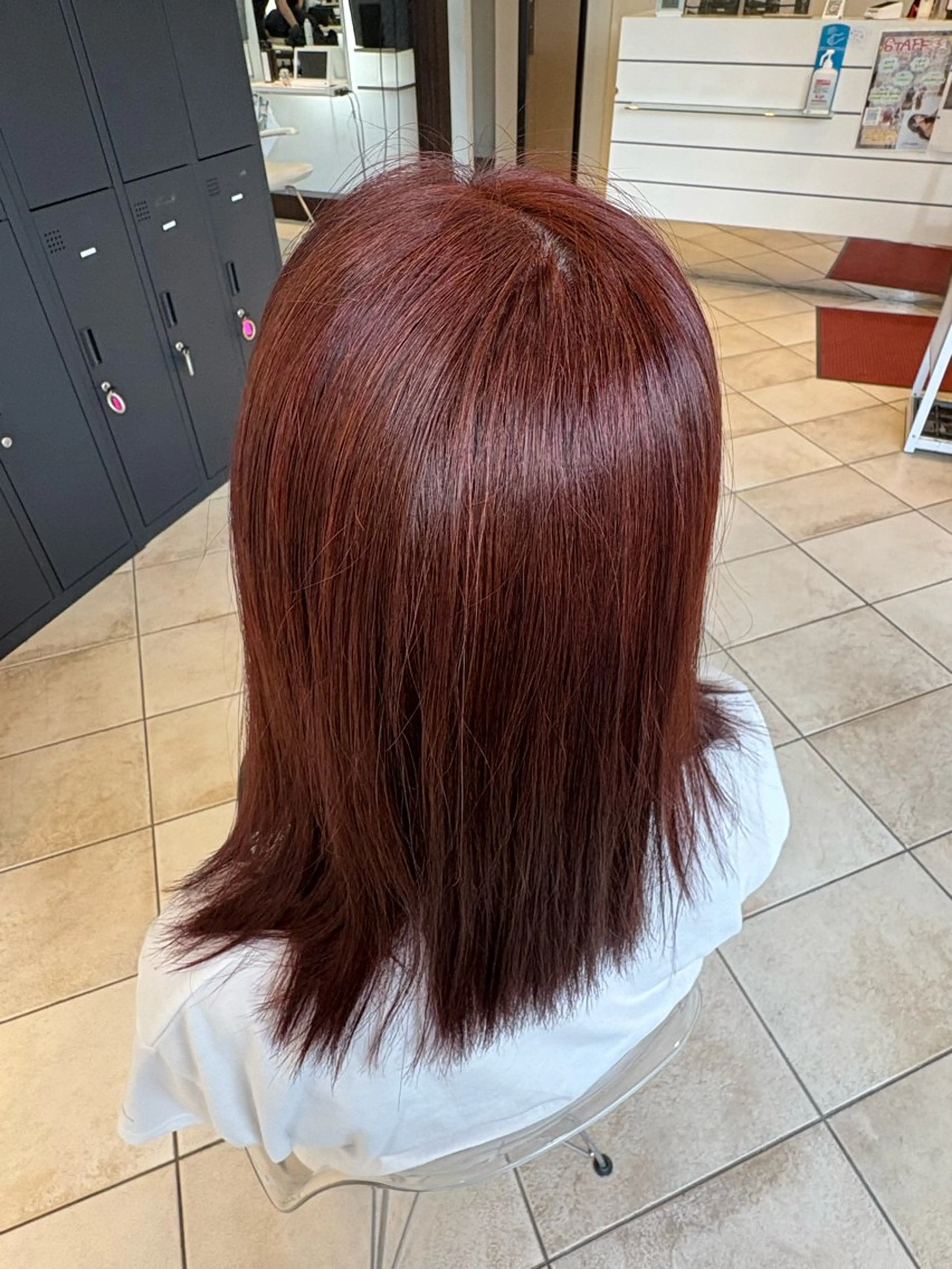 カラー ヘアカラー トリートメント うる艶&縮毛矯正 ⟡.·小林理菜⟡.·のヘアスタイル