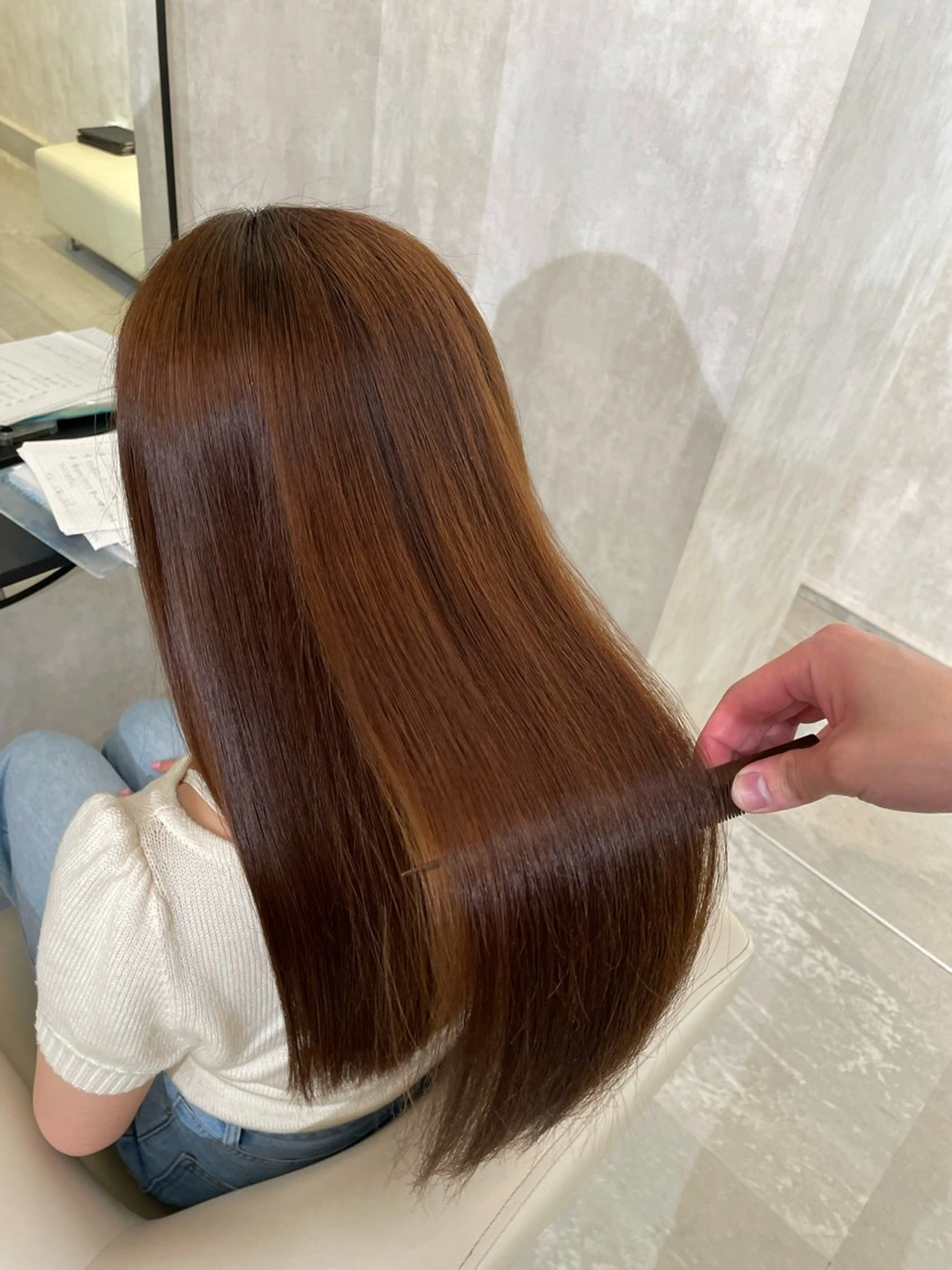 ロング 飯田 実歩(じっぽ)のヘアスタイル