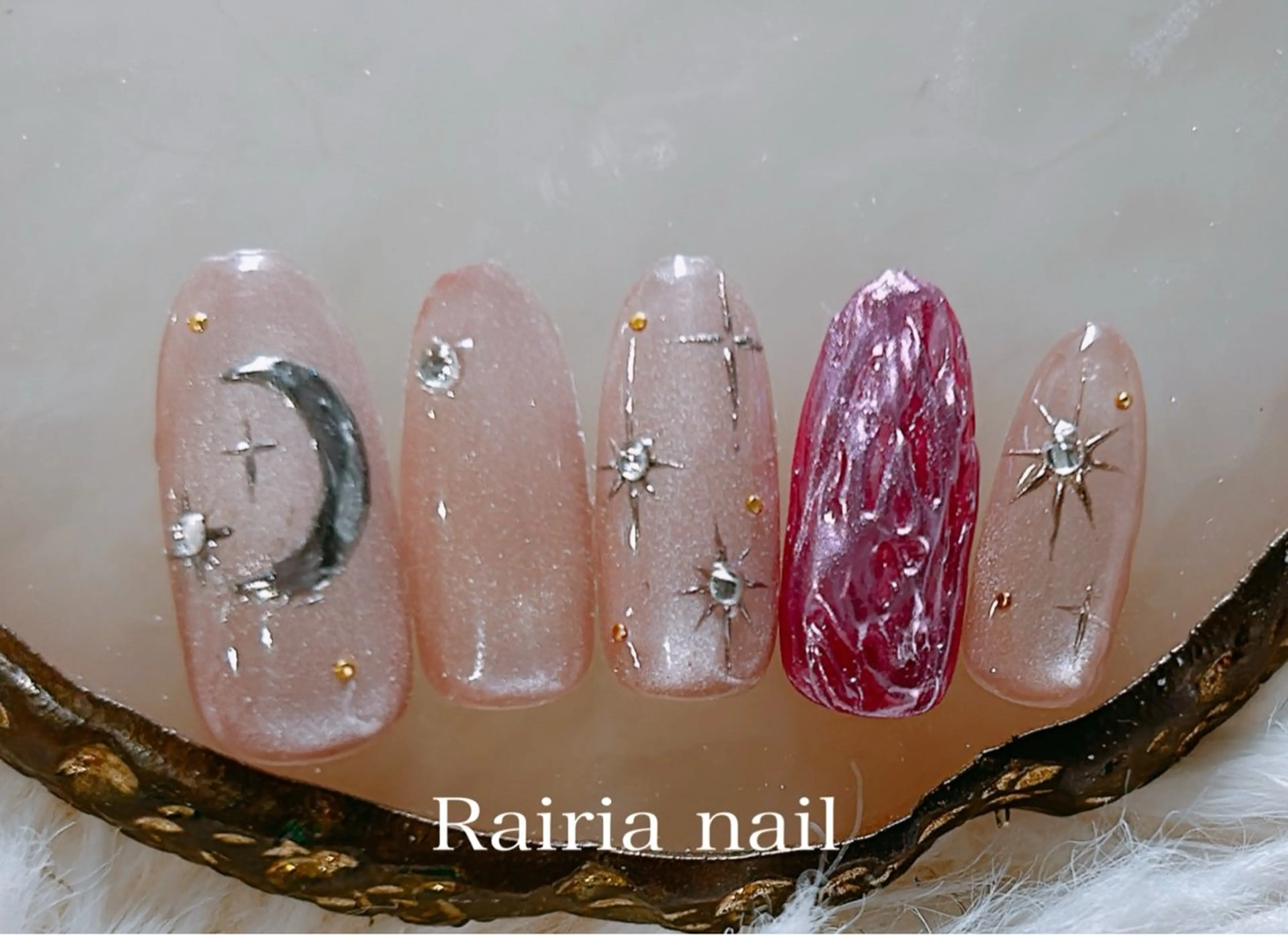 ネイル アートネイル ジェルネイル 持ち込み ニュアンスネイル パラジェル Rairia nail本八幡店のネイルデザイン