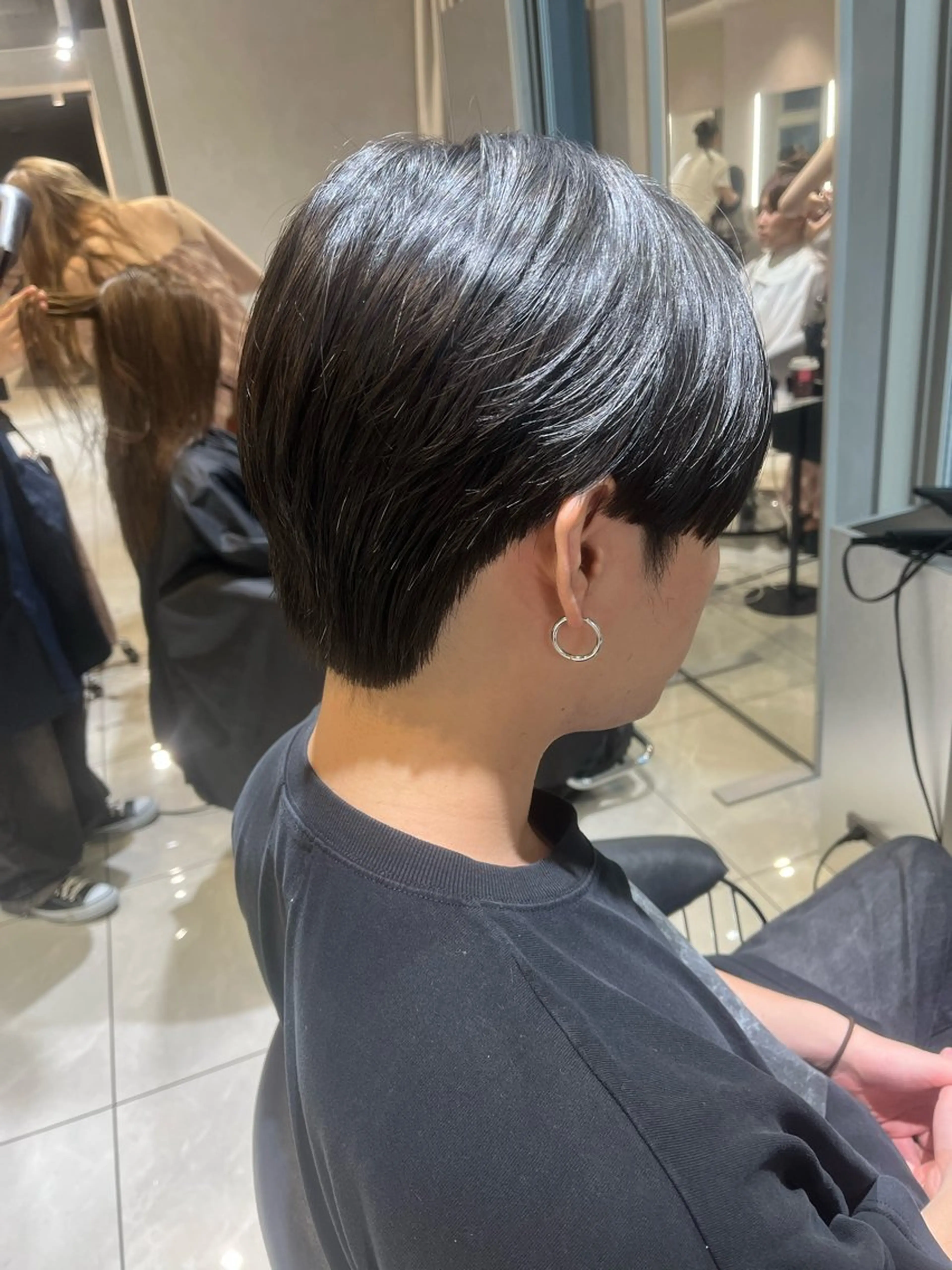 パーマ メンズ カット パーマ メンズセンターパート 池袋/wakanaのヘアスタイル