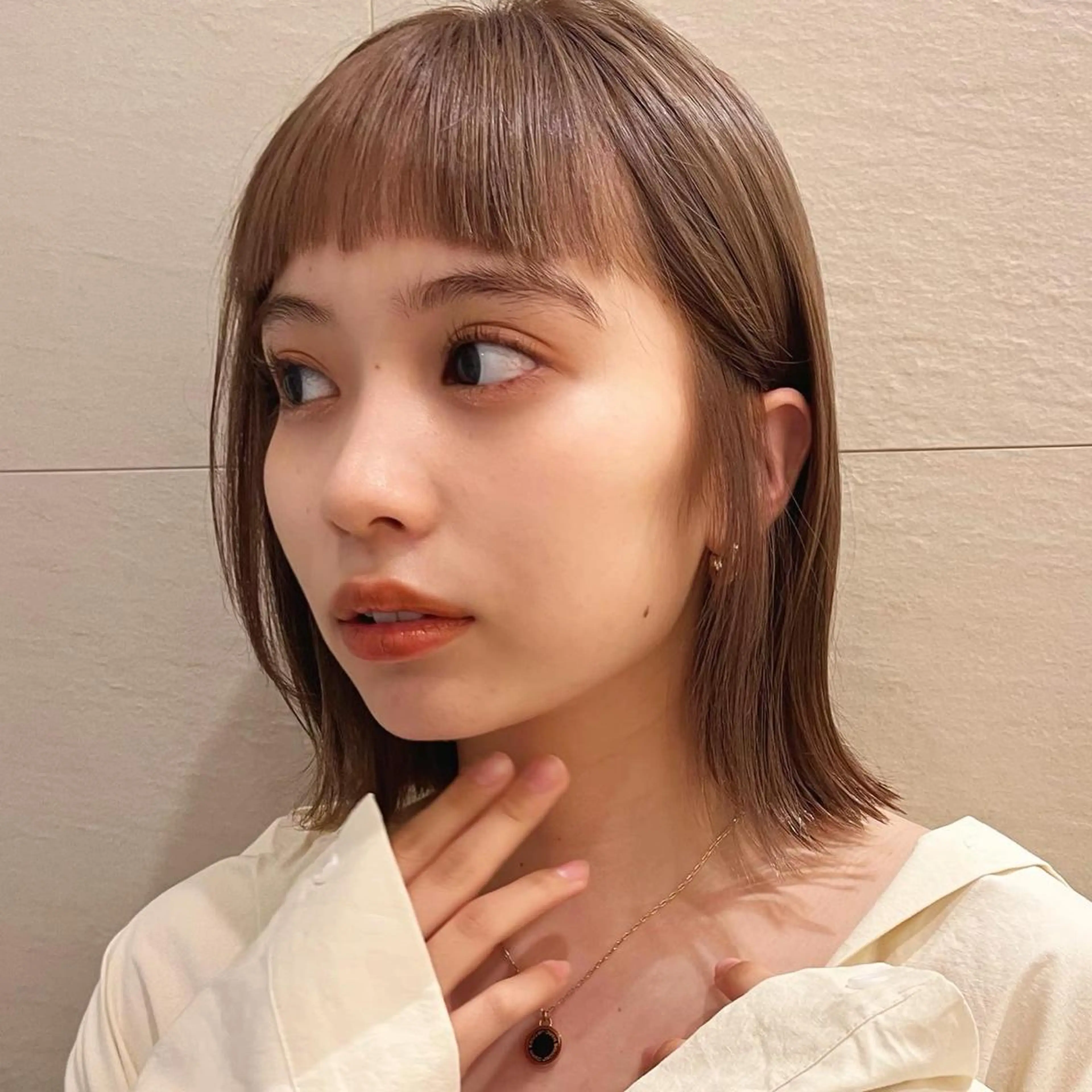 セミロング カラー カット ヘアカラー トリートメント 🌱小顔ヘア/ボブ ミディアム/双葉🌱のヘアスタイル