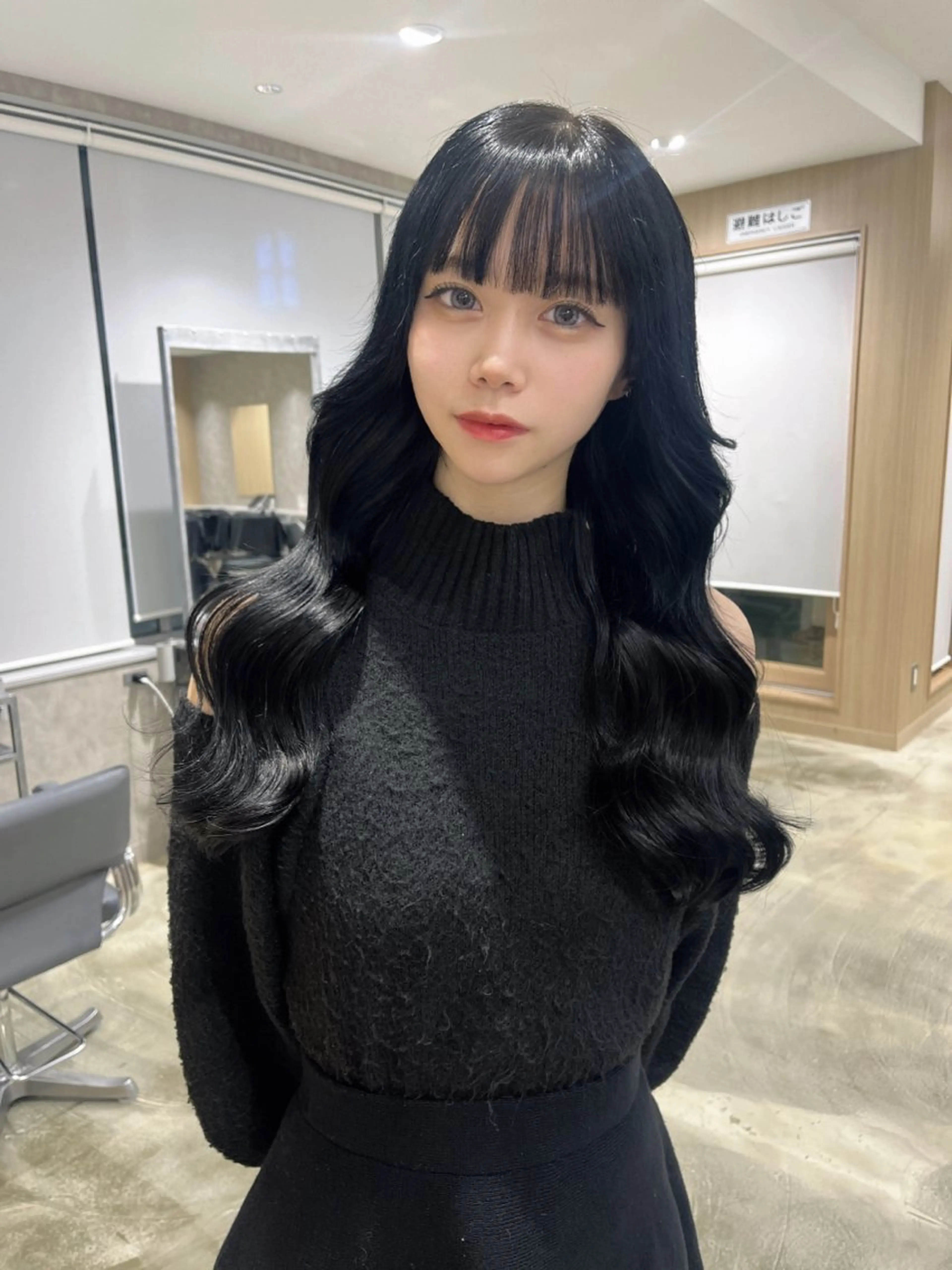 ロング カラー メンズセンターパート 🇰🇷wakanaのヘアスタイル