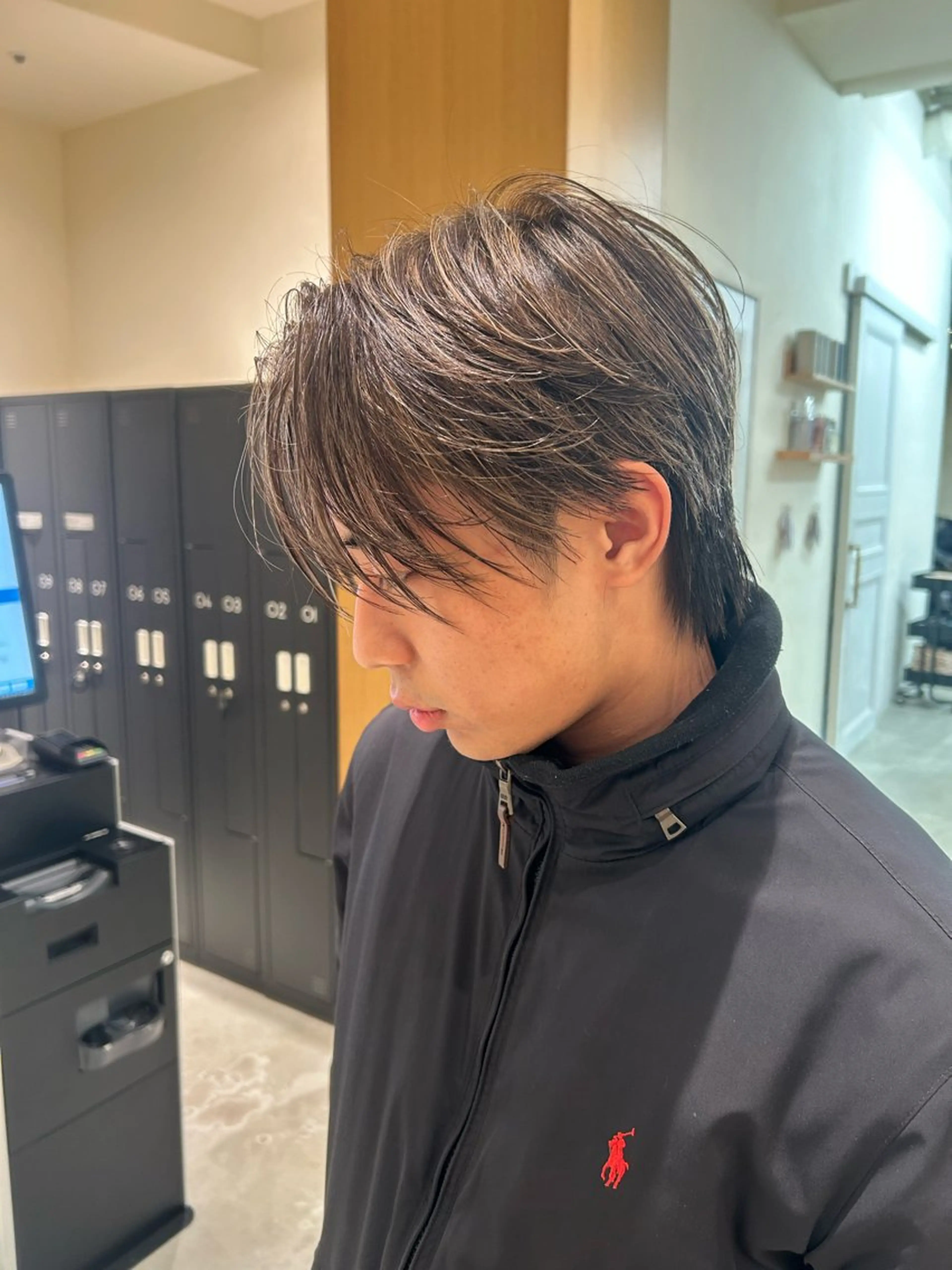 カラー メンズ メンズハイライト ハイライトカラー 似合わせメンズカット /ニュアンスパーマのヘアスタイル