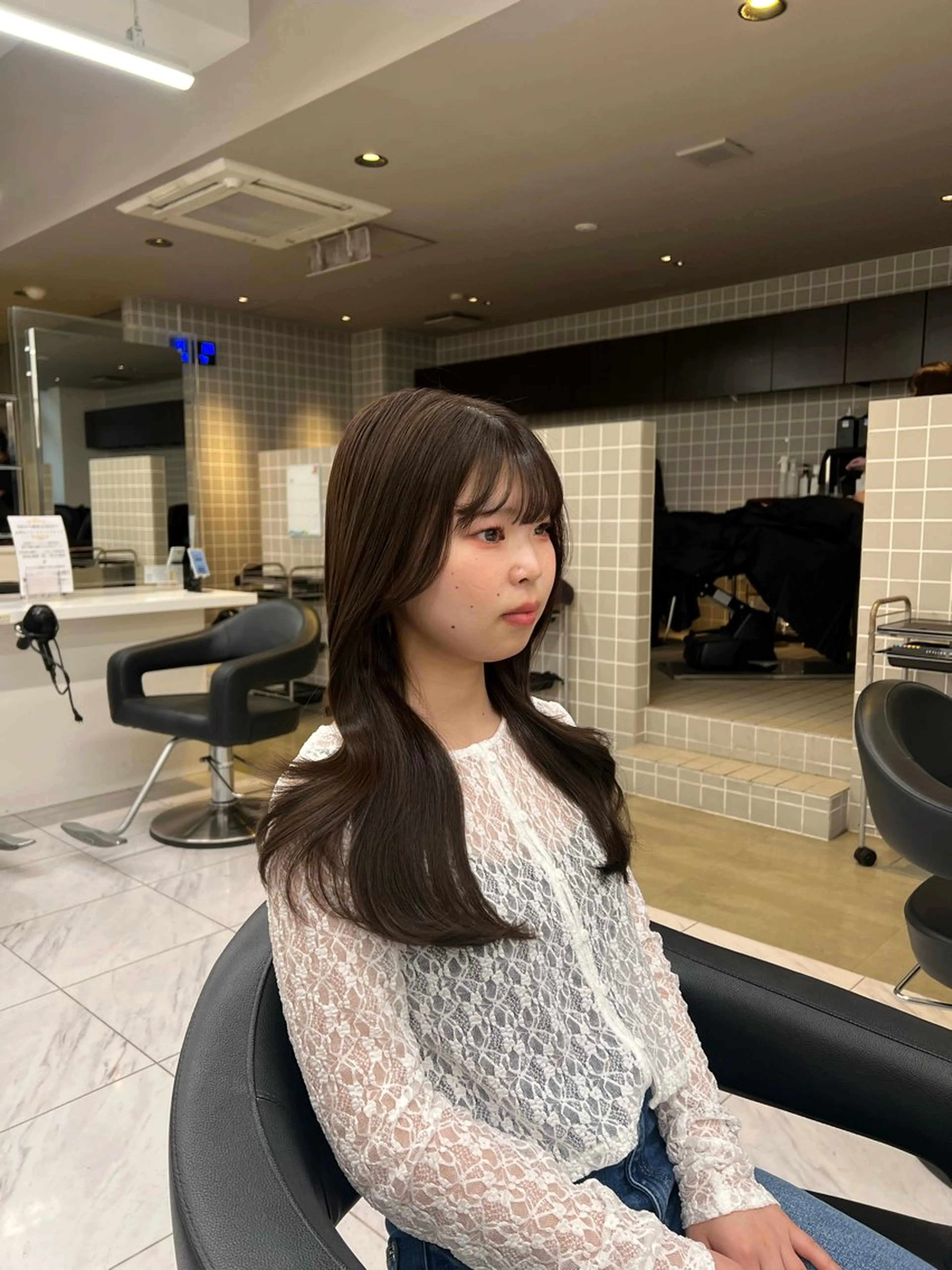 ロング カラー カット ヘアカラー 韓国レイヤーカット /REIのヘアスタイル