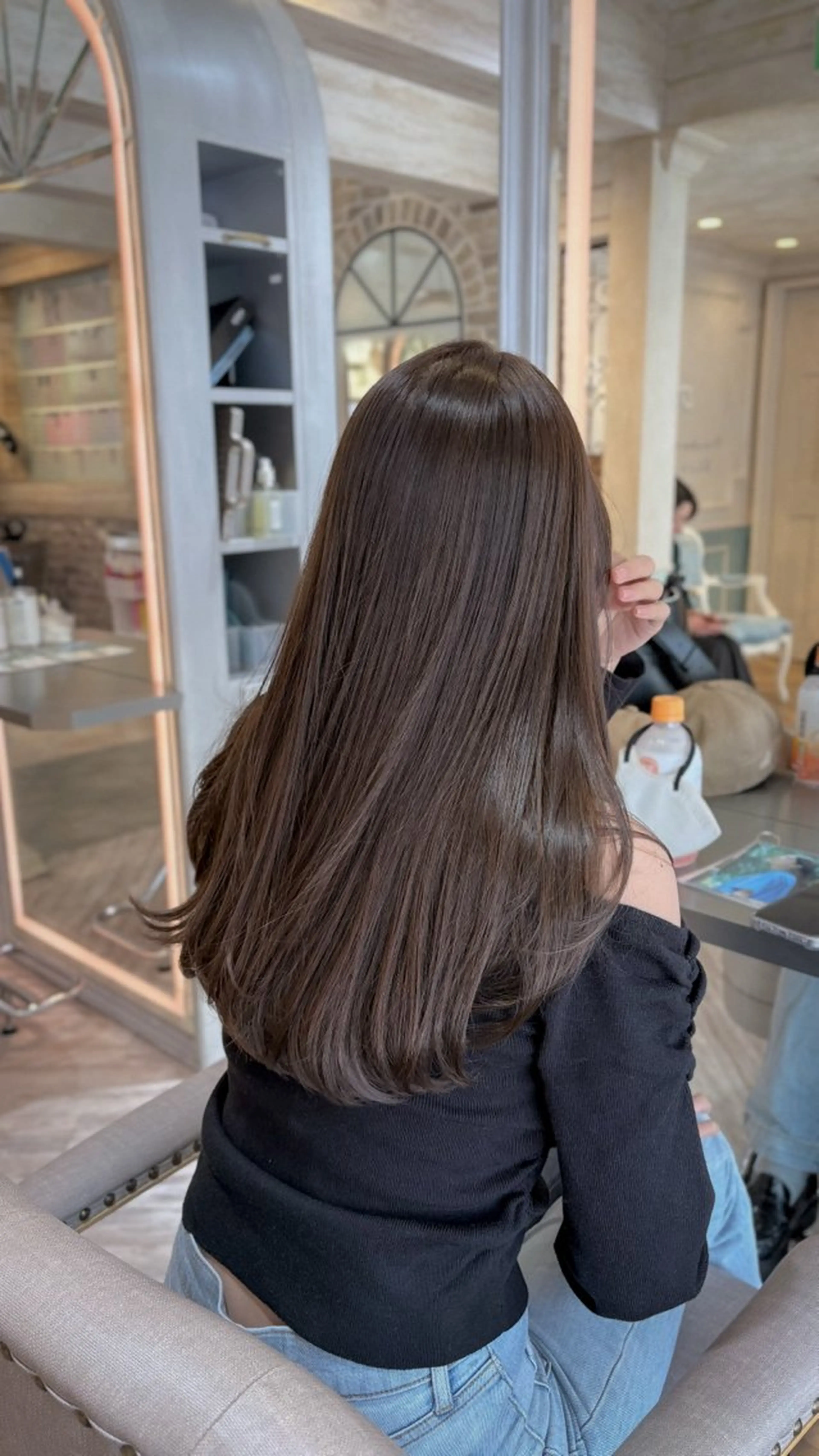 ロング カラー カット ヘアカラー トリートメント グレージュ|くすみ× 透明感|kazutoのヘアスタイル