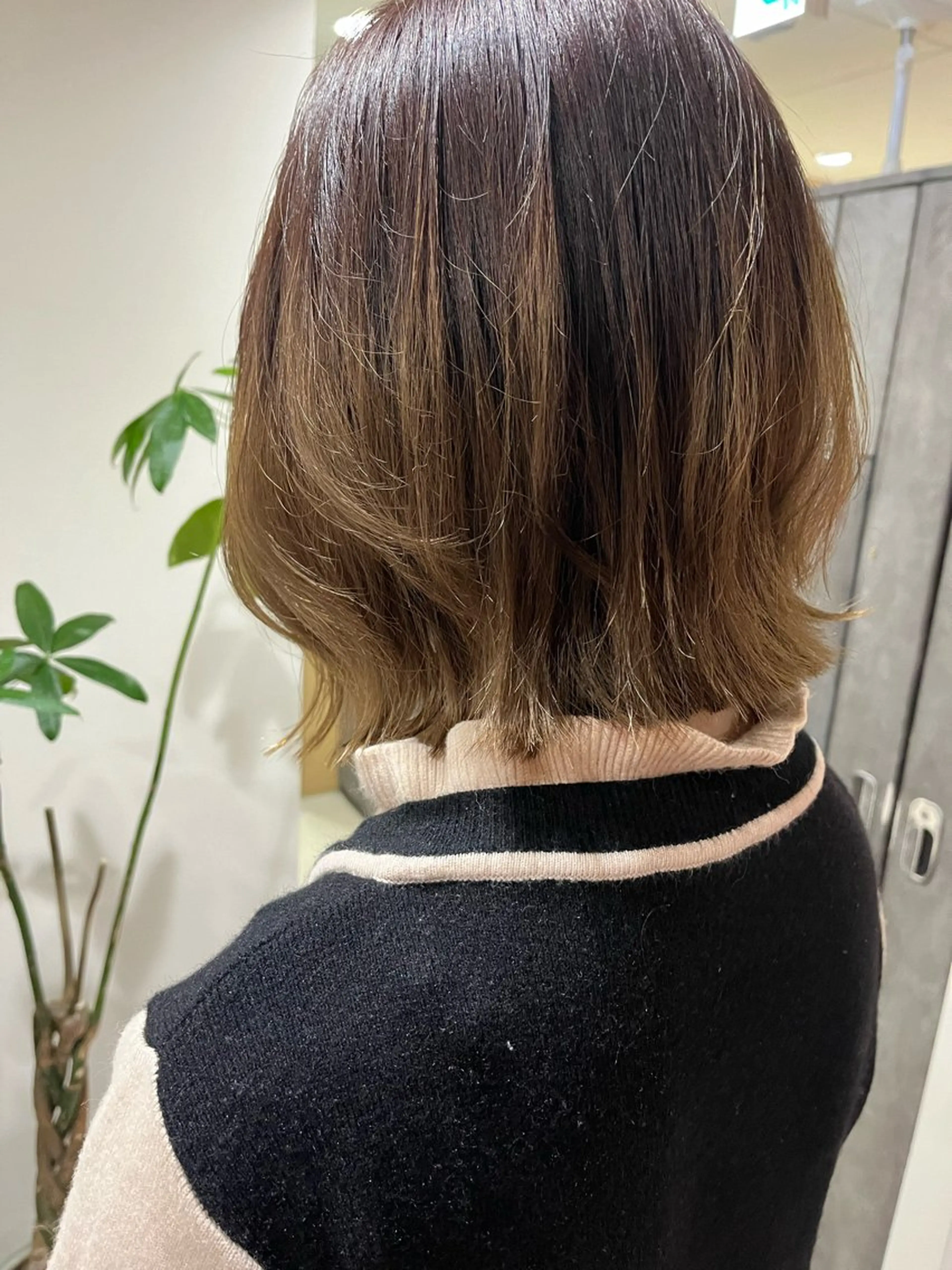 ミディアム ボブ レイヤーカット 梅田美容室/カット /Maoのヘアスタイル