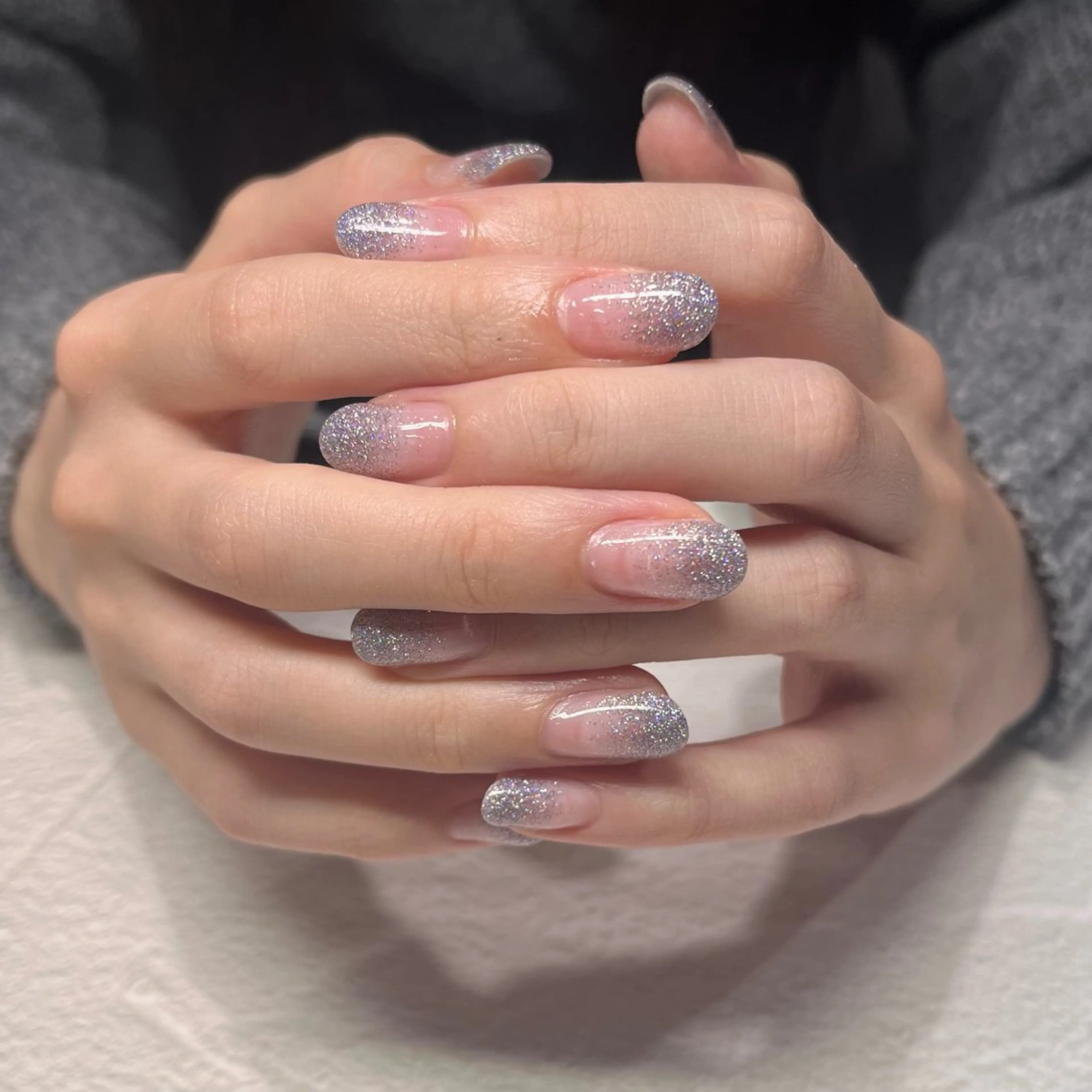 ネイル フラッシュネイル ラメ(グリッター) ラメグラデーション 樋口 夢子のネイルデザイン