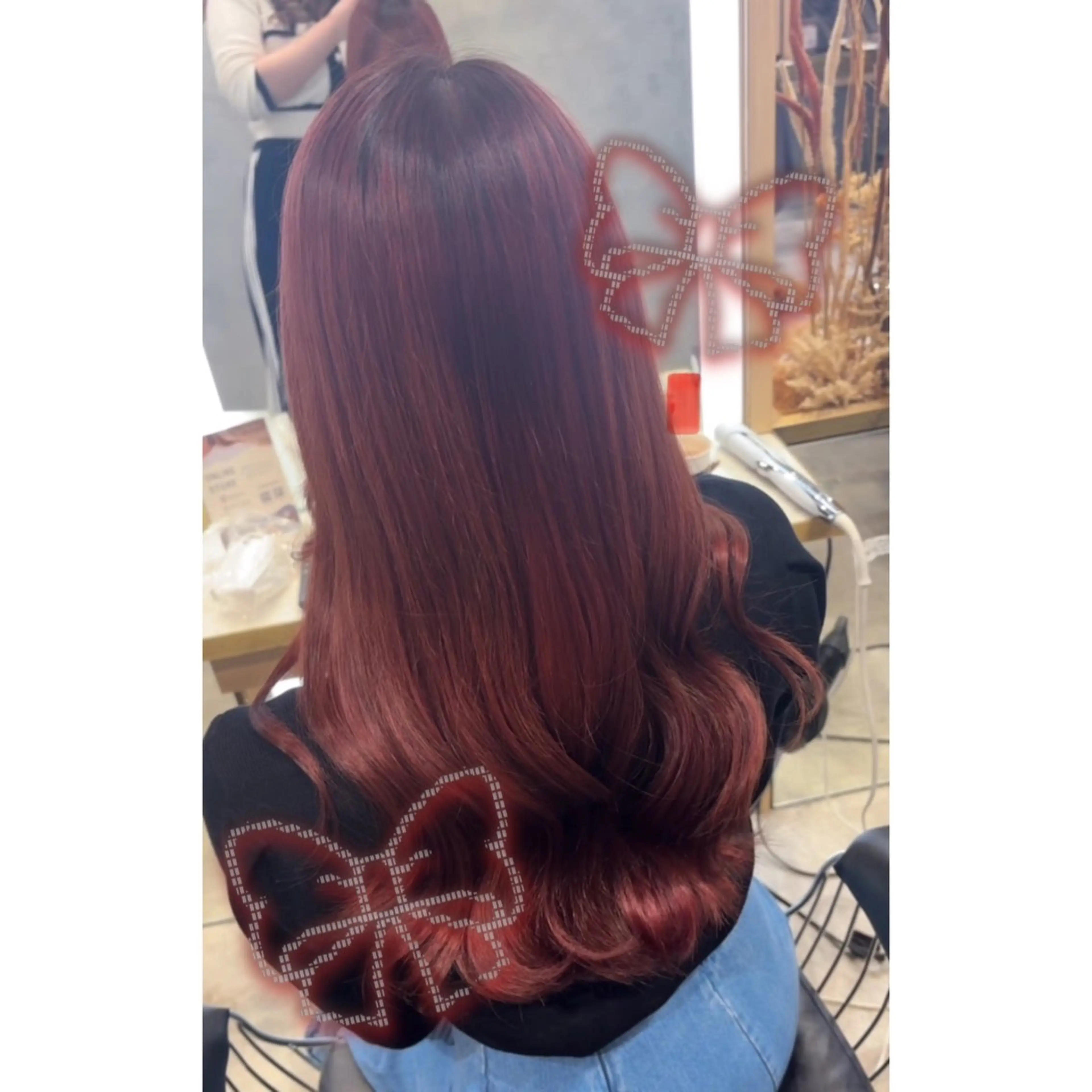 ロング カラー ブリーチ カット ヘアカラー トリートメント Rino 🎀🖤のヘアスタイル