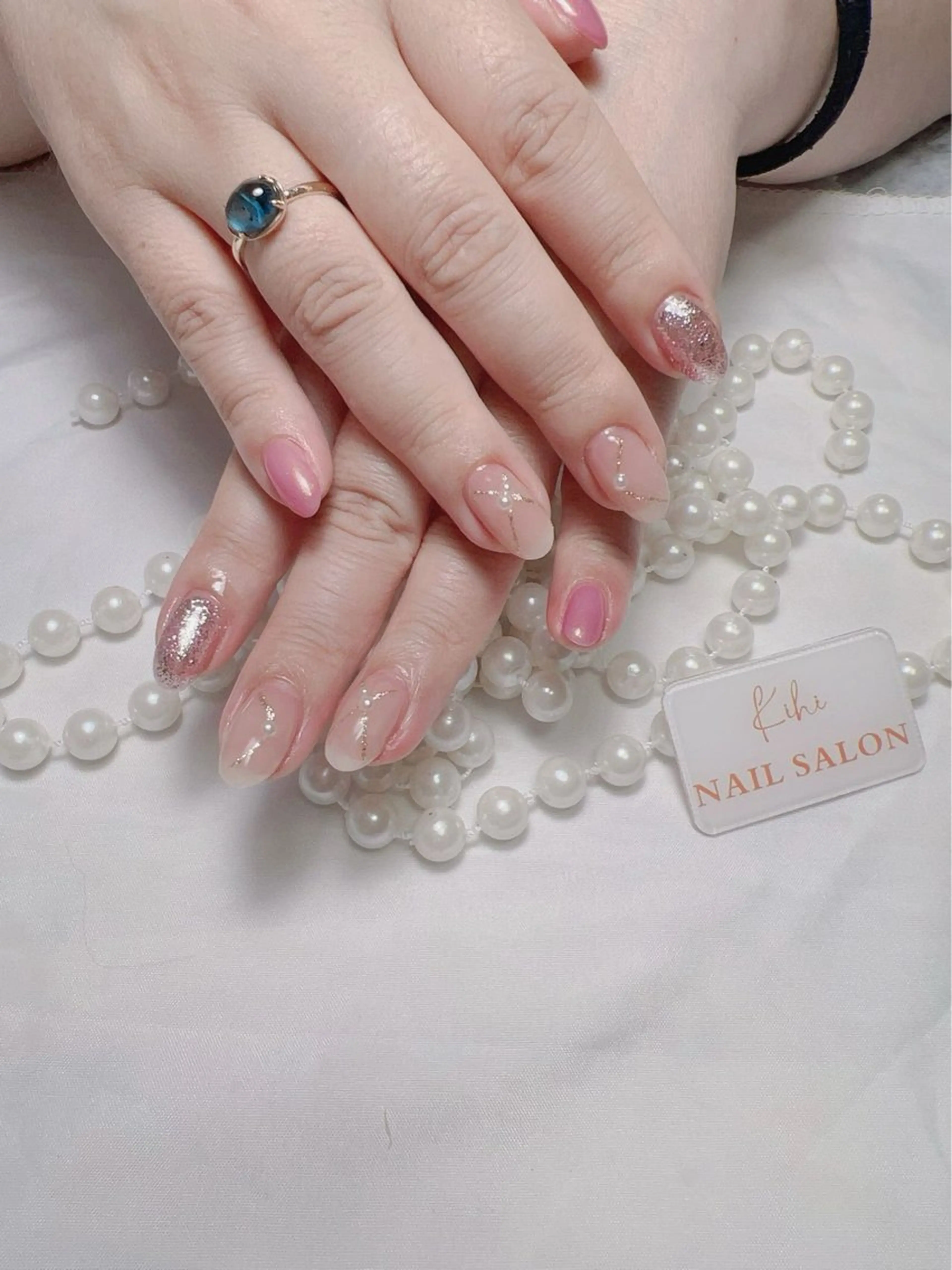 ネイル アートネイル フレンチネイル ジェルネイル グラデーション 韓国ネイル ハンドネイル ハンドケア さくら💮💮 【オフ無料】のネイルデザイン