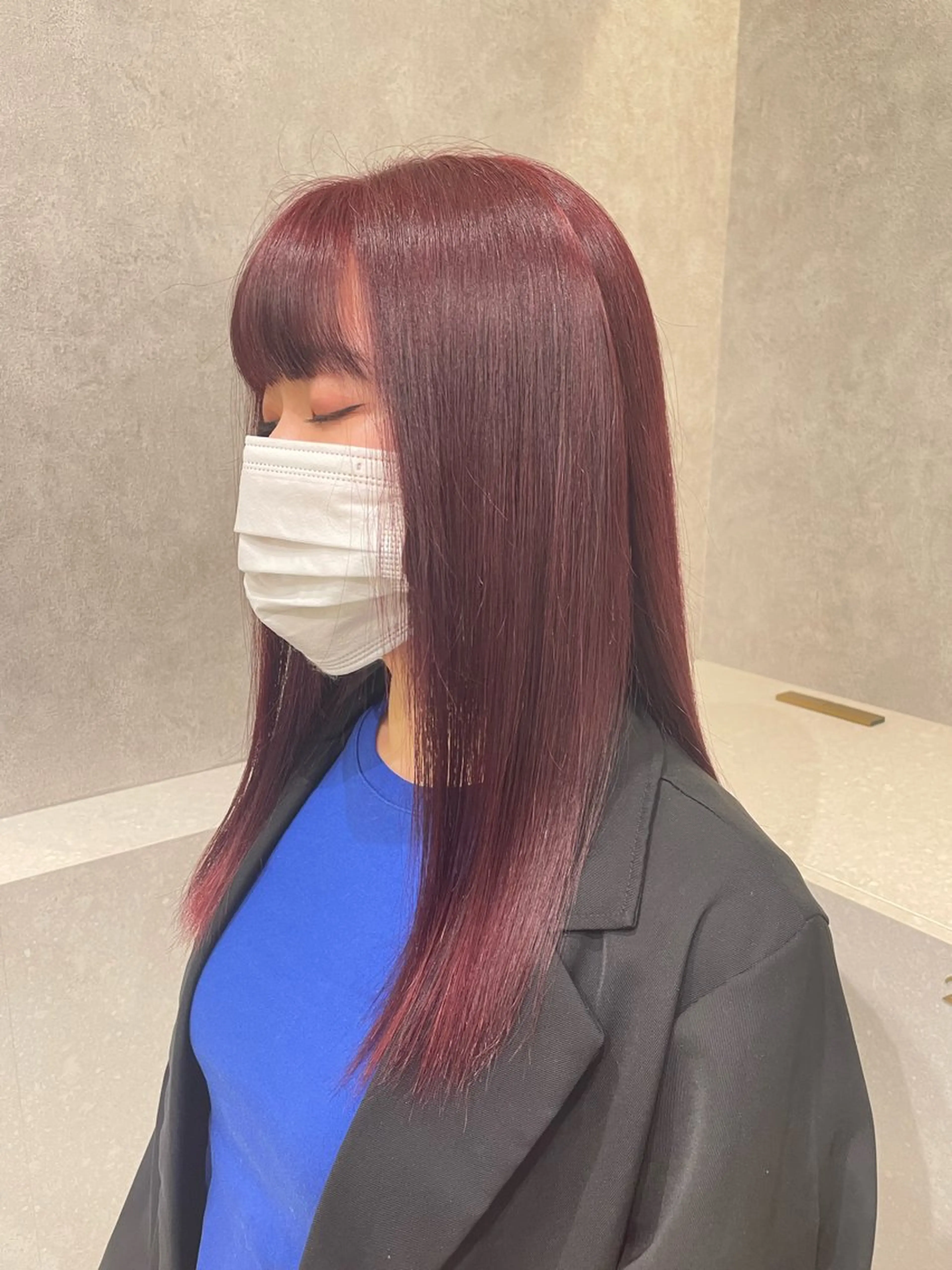 ロング カラー 韓国ヘア🇰🇷透明 感カラー/yui💞のヘアスタイル