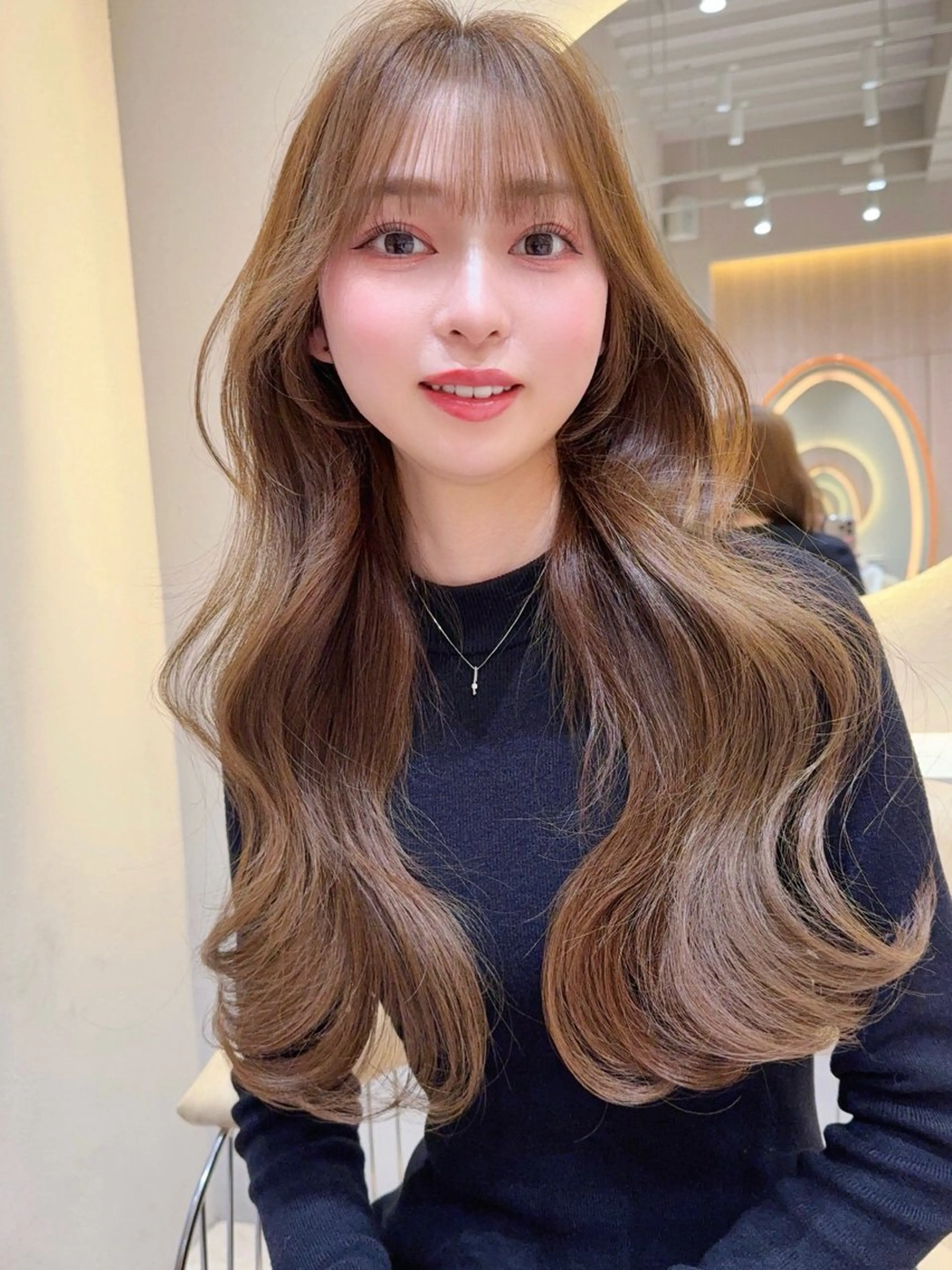 ロング カラー カット ヘアカラー トリートメント レイヤー❣️縮毛矯正 川村利幸のヘアスタイル