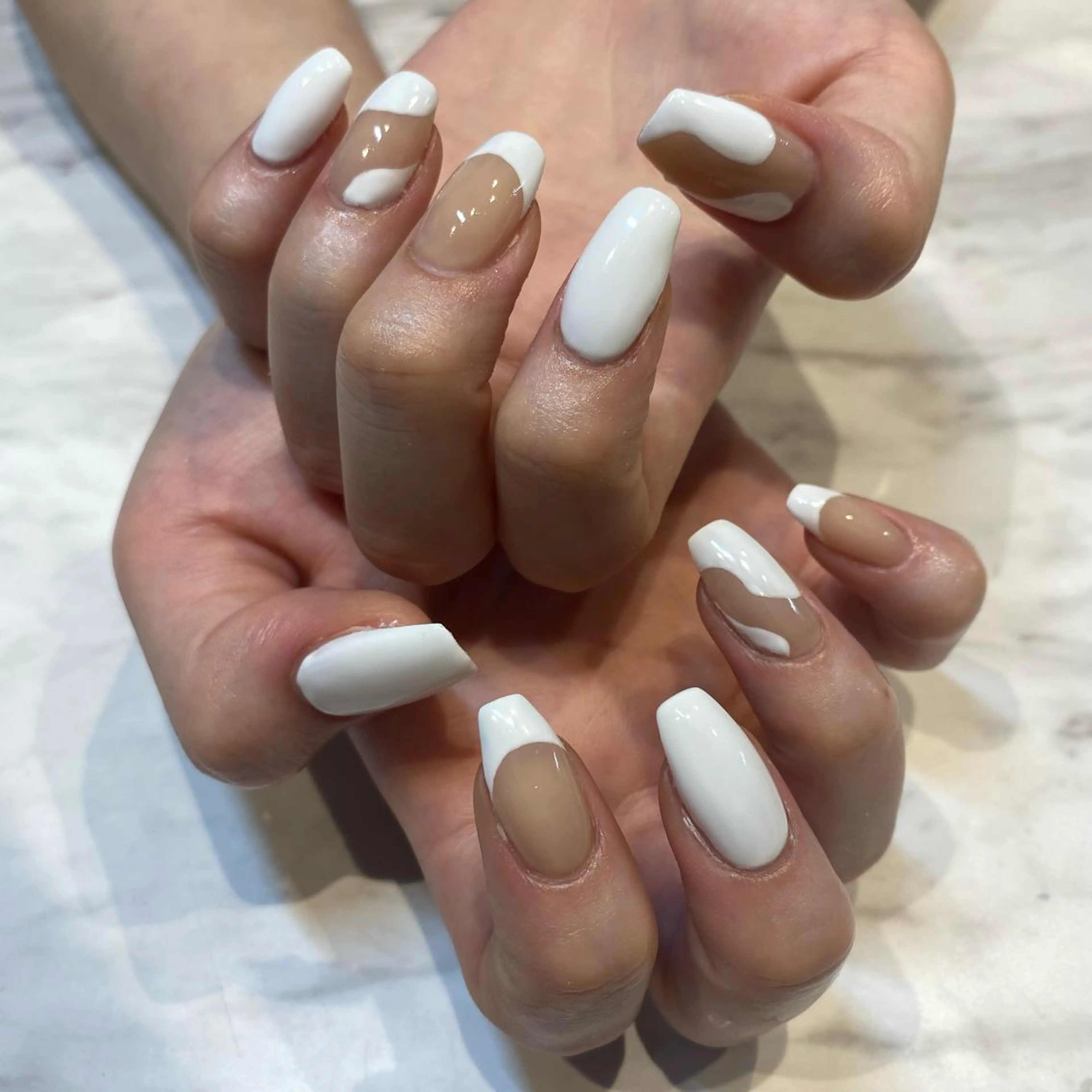 ネイル 韓国ネイル🤍 イワサキ　リコ🍒のネイルデザイン