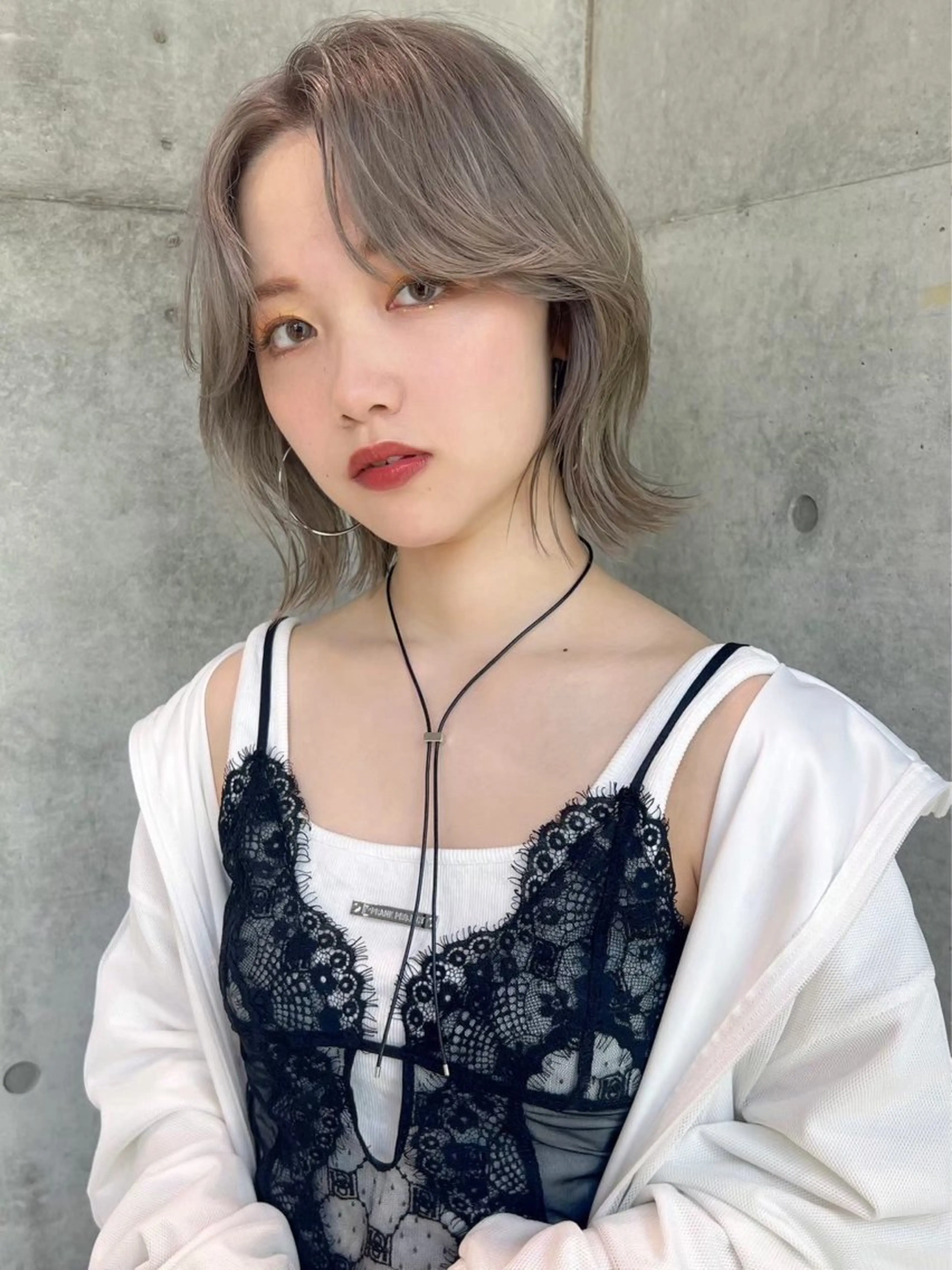 ミディアム カット ヘアカラー トリートメント 👑白髪ケア👑 ウメダナオヤのヘアスタイル