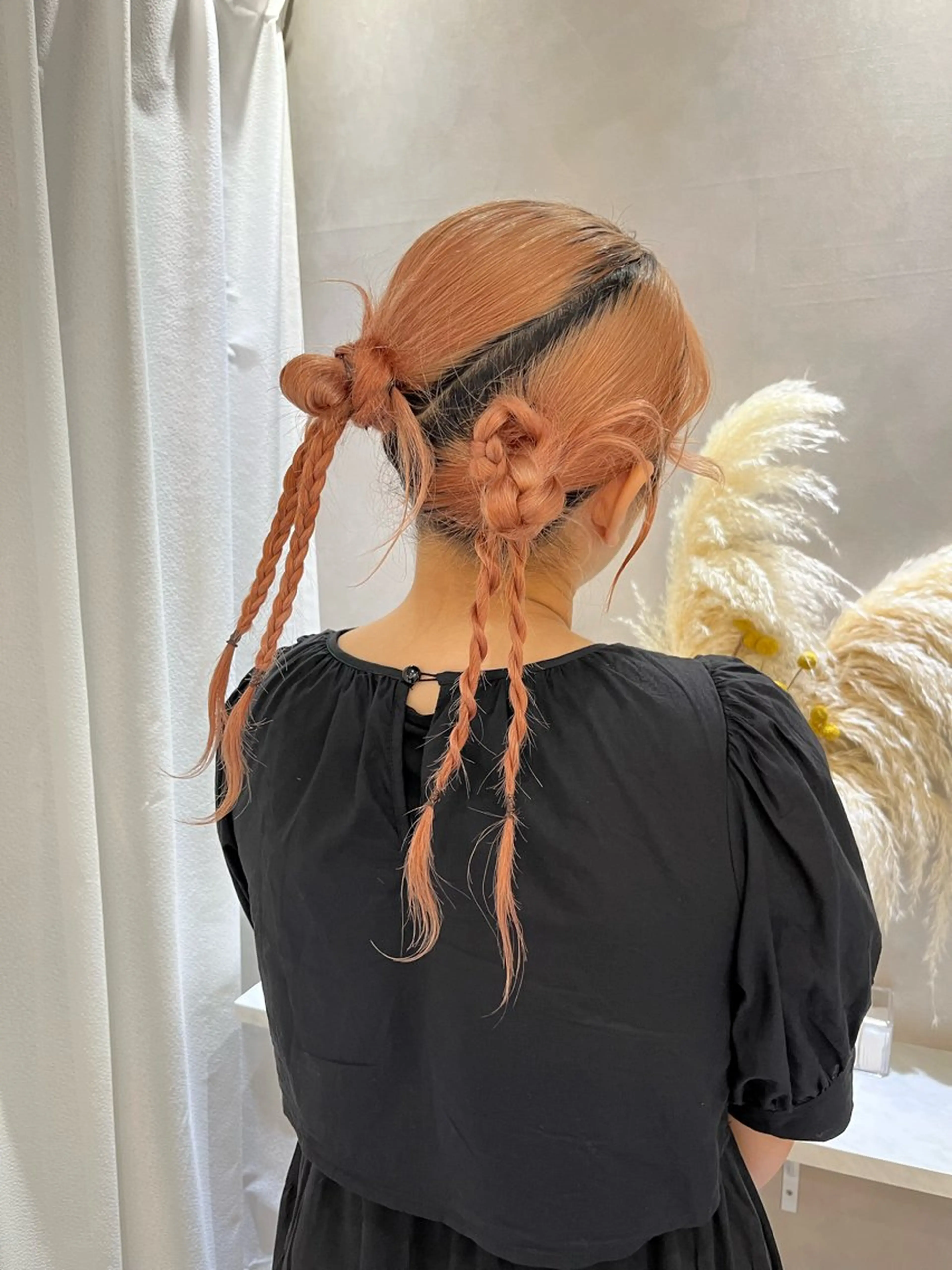 セミロング カラー ヘアセット このか🕊️ベージュ /グレージュ/カットのヘアスタイル