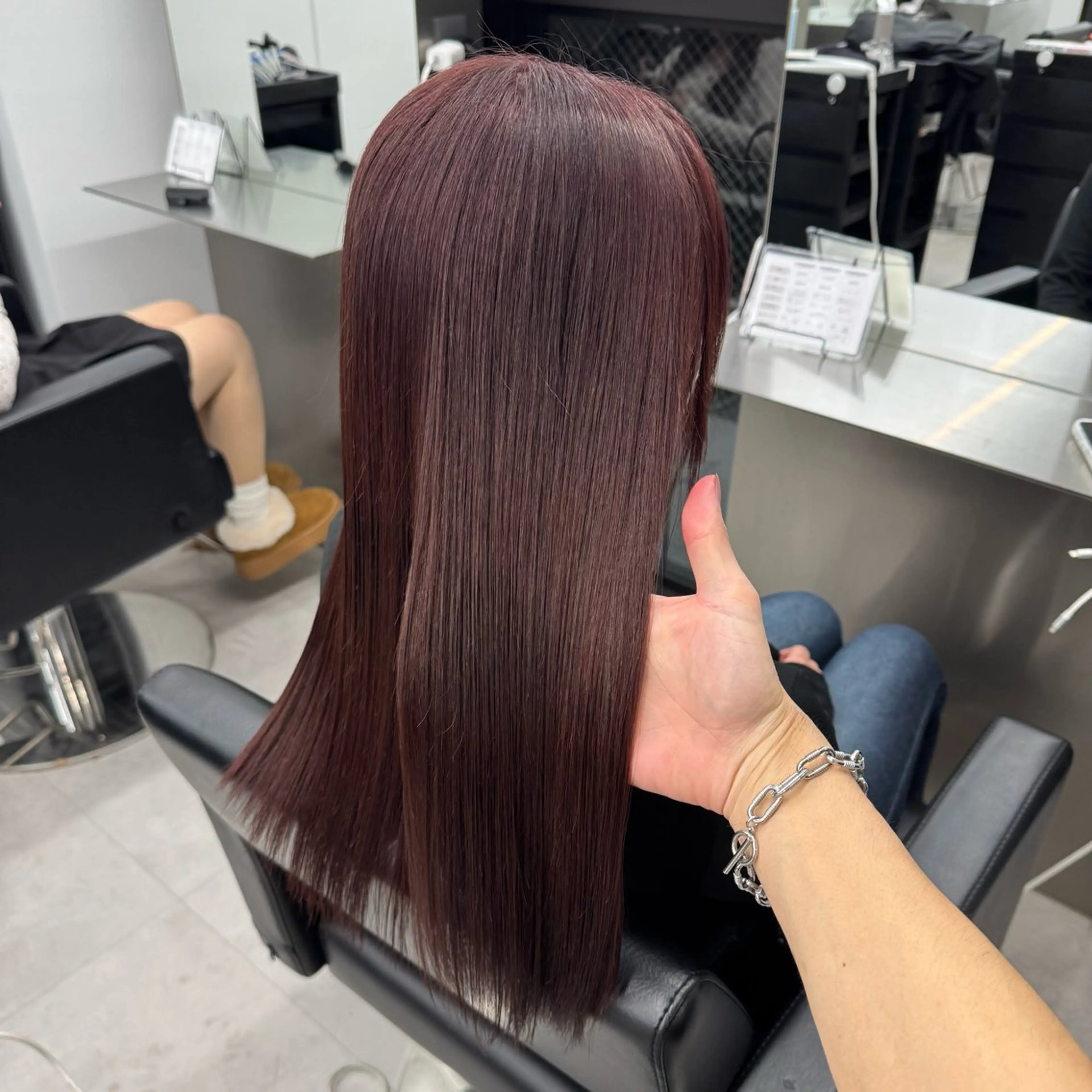 ロング カラー ブリーチ カシス ダブルカラー ブリーチなしカラー ピンクカラー ヘアカラー トリートメント エクステ/ハイトーン /韓国ヘアKENTAのヘアスタイル