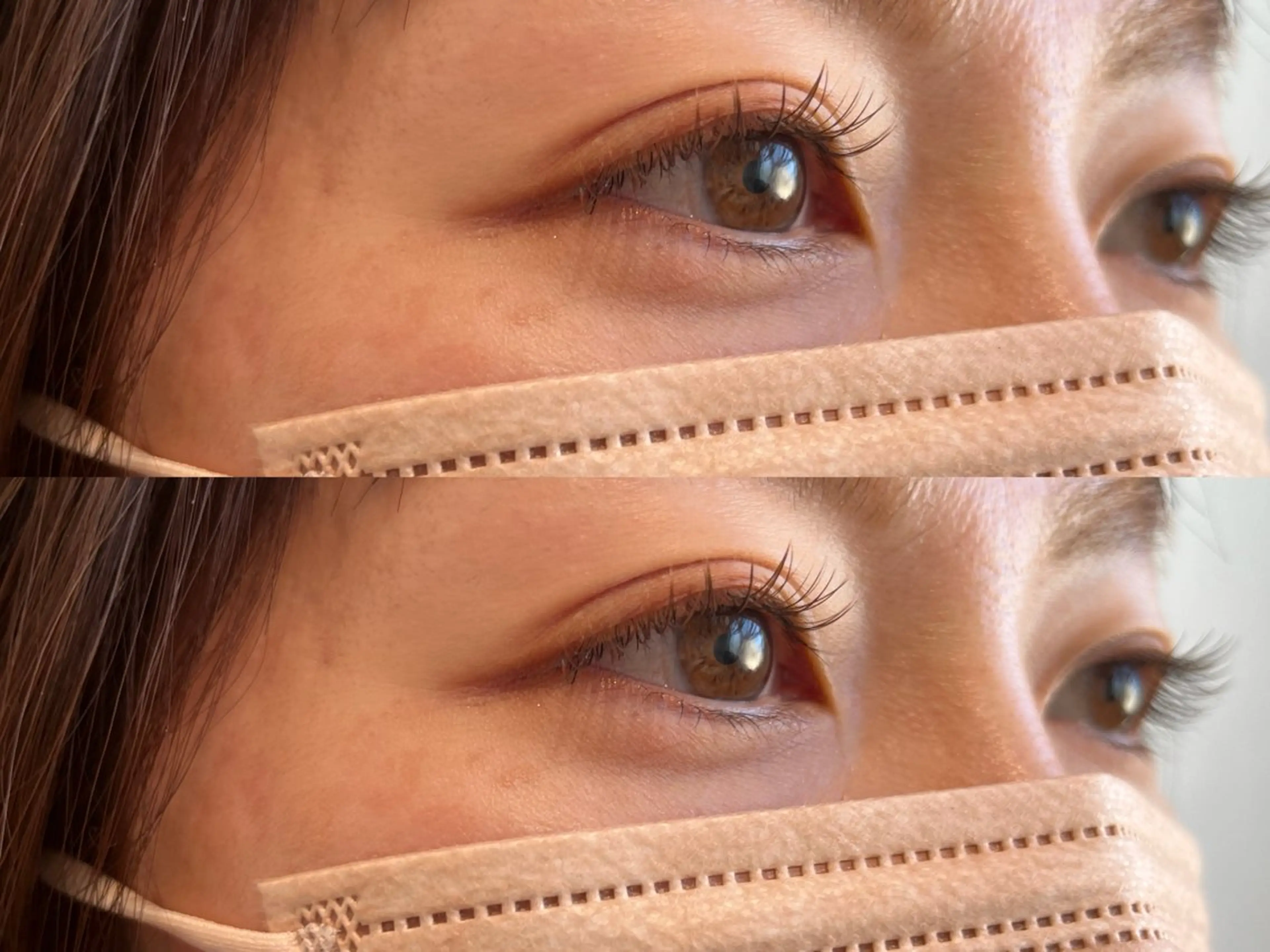 マツエク・マツパ ブラウンラッシュ カラーマツエク マツエク 下四日市 翠のマツエク・マツパデザイン