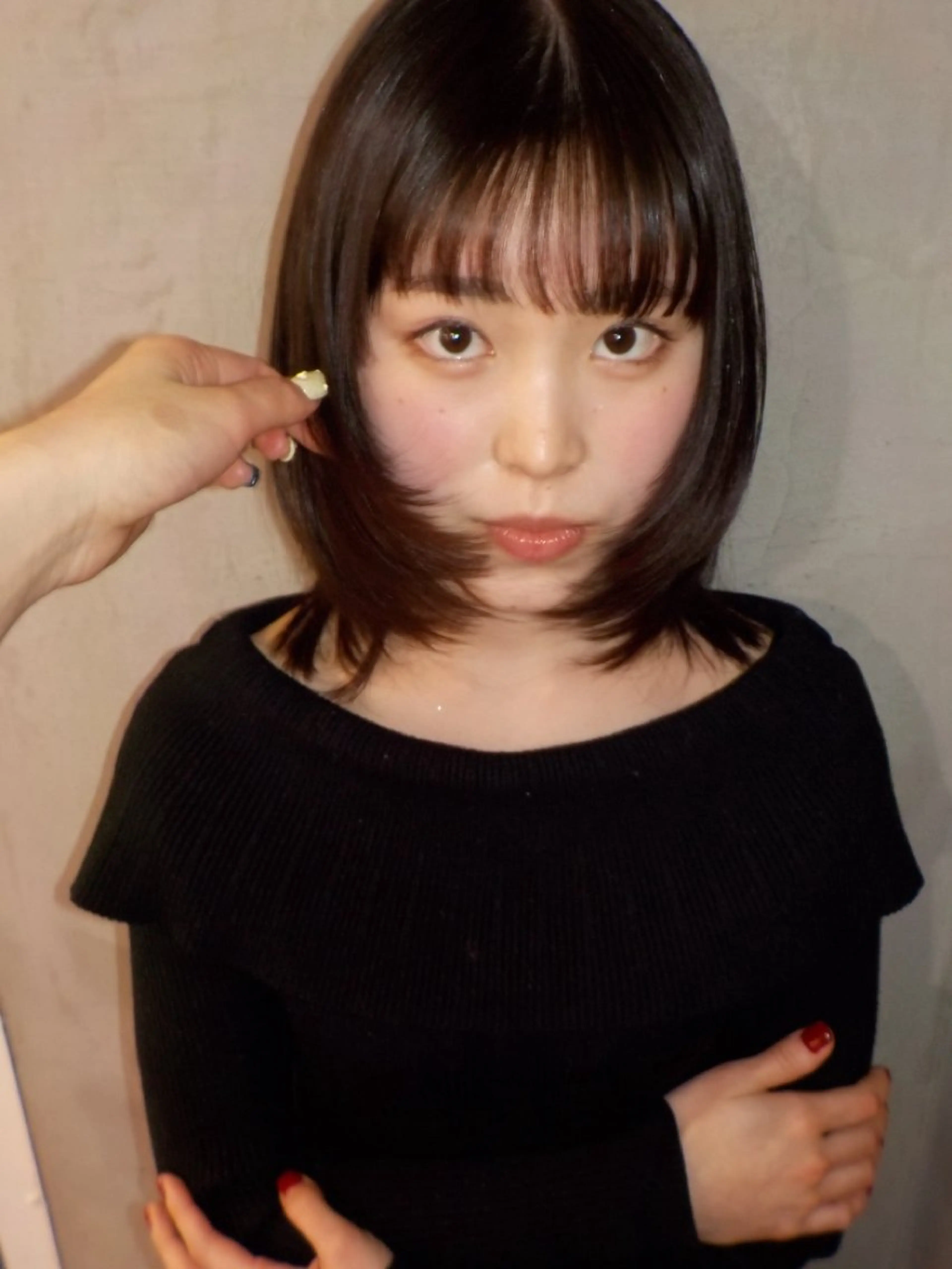 ミディアム 捺葵 @72tomi__のヘアスタイル