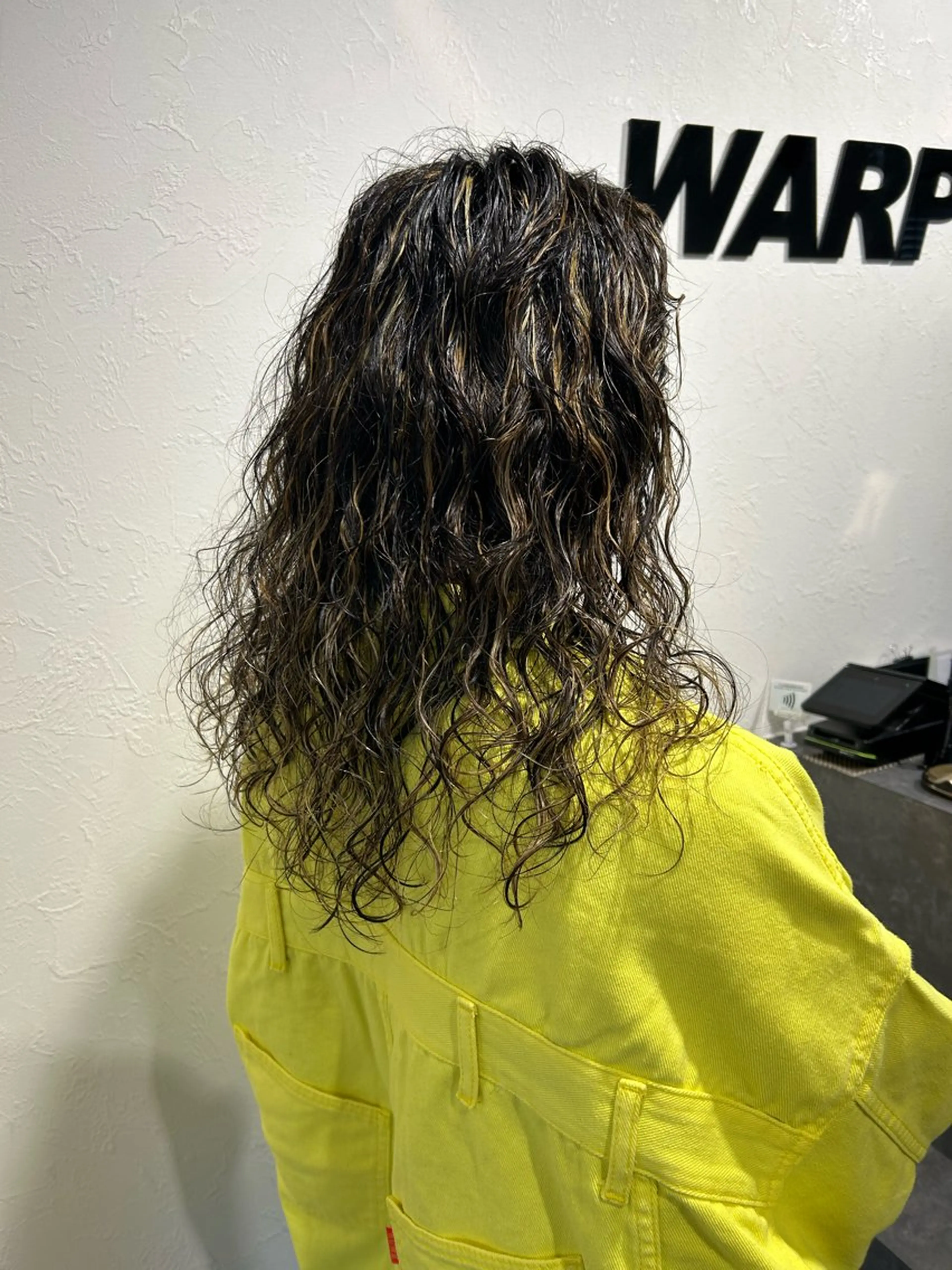 ロング カット パーマ 艶カラー/レイヤー /メンズ/マツエクのヘアスタイル