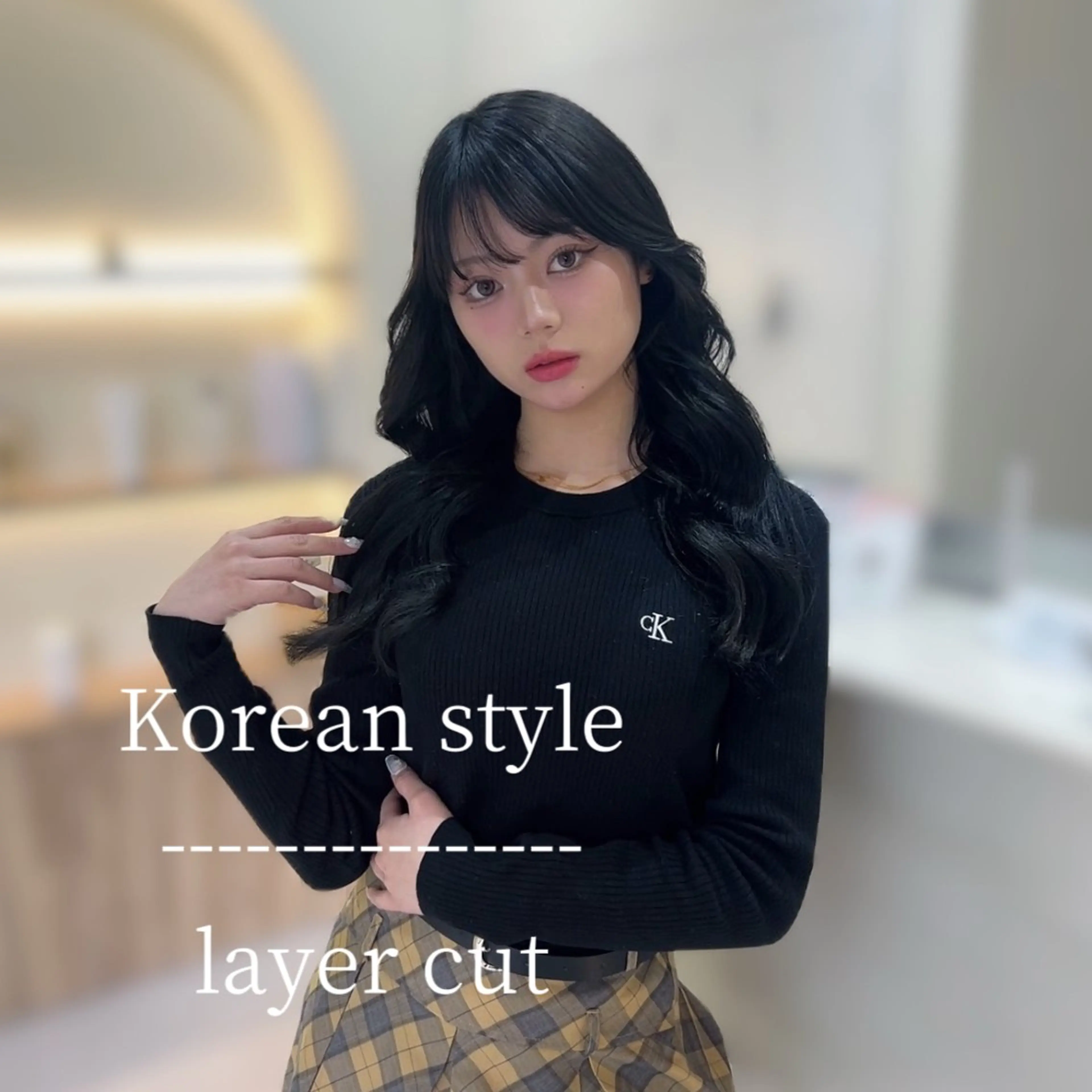 【人気No 2】【韓国風似合わせ🇰🇷】カット＋ケアカラー＋超音波3stepTR💖✨の写真