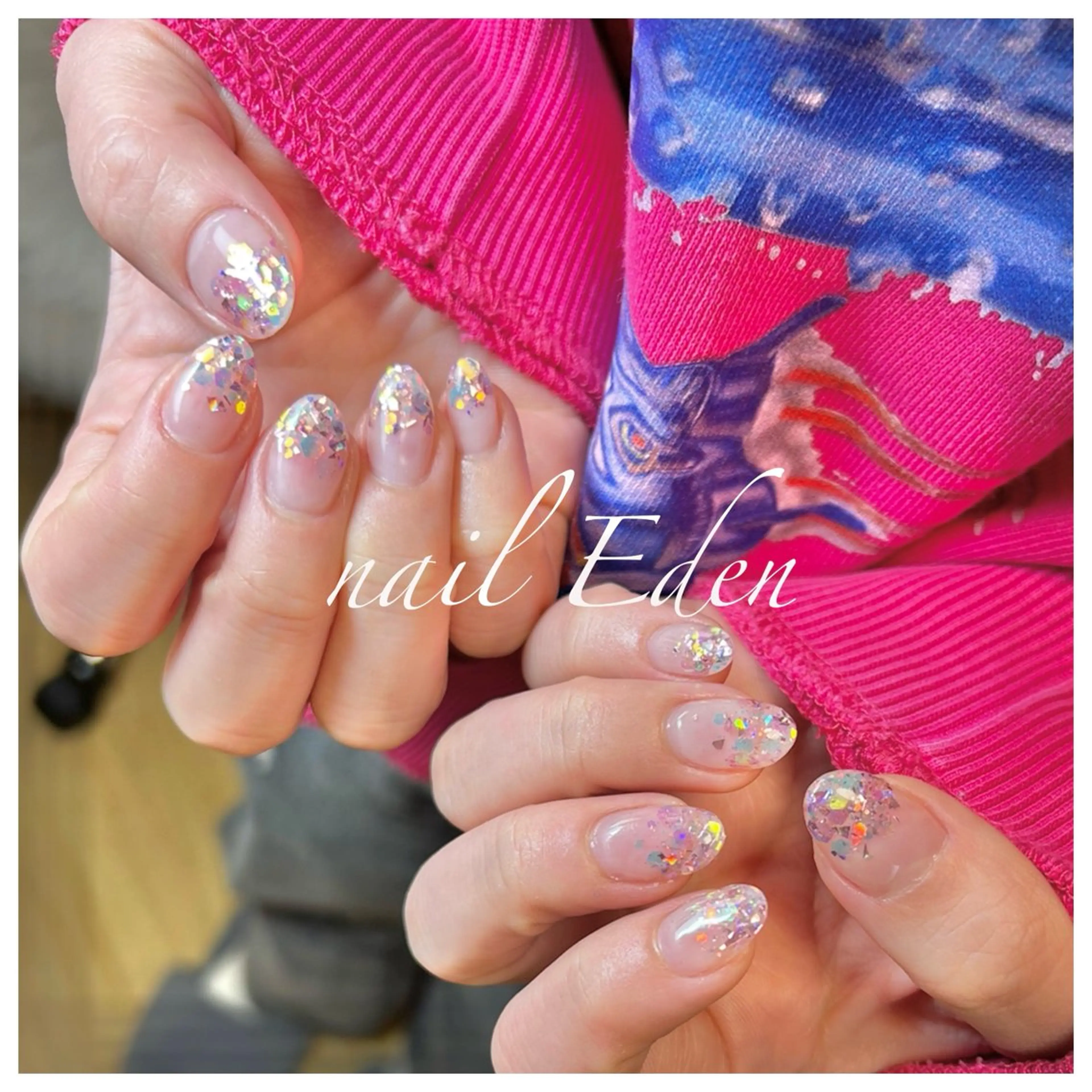 ネイル ピンク Eden　private nail saron所属・Eden ♾️のネイルデザイン