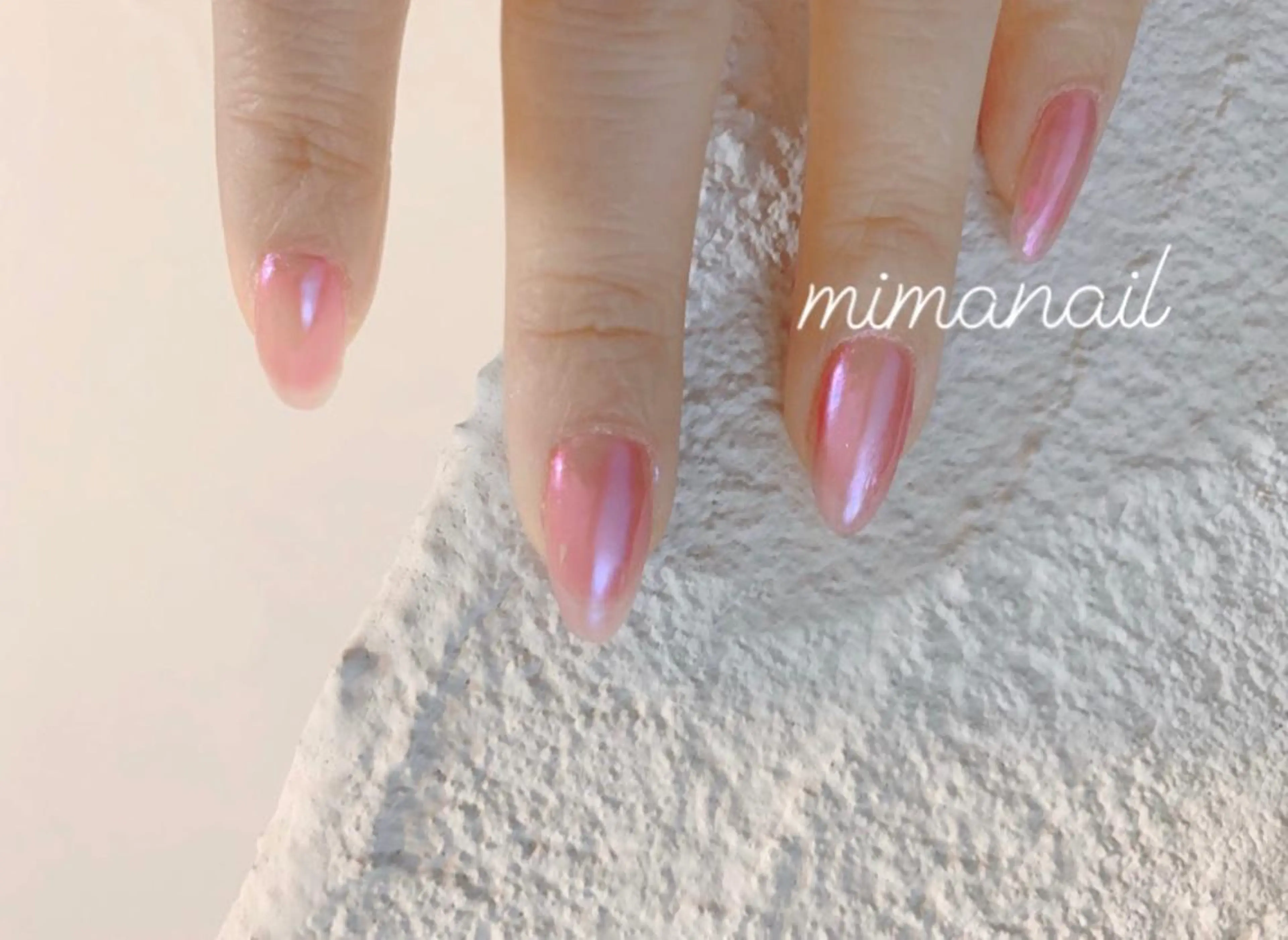ネイル オーロラネイル ハンドネイル mima nailのネイルデザイン
