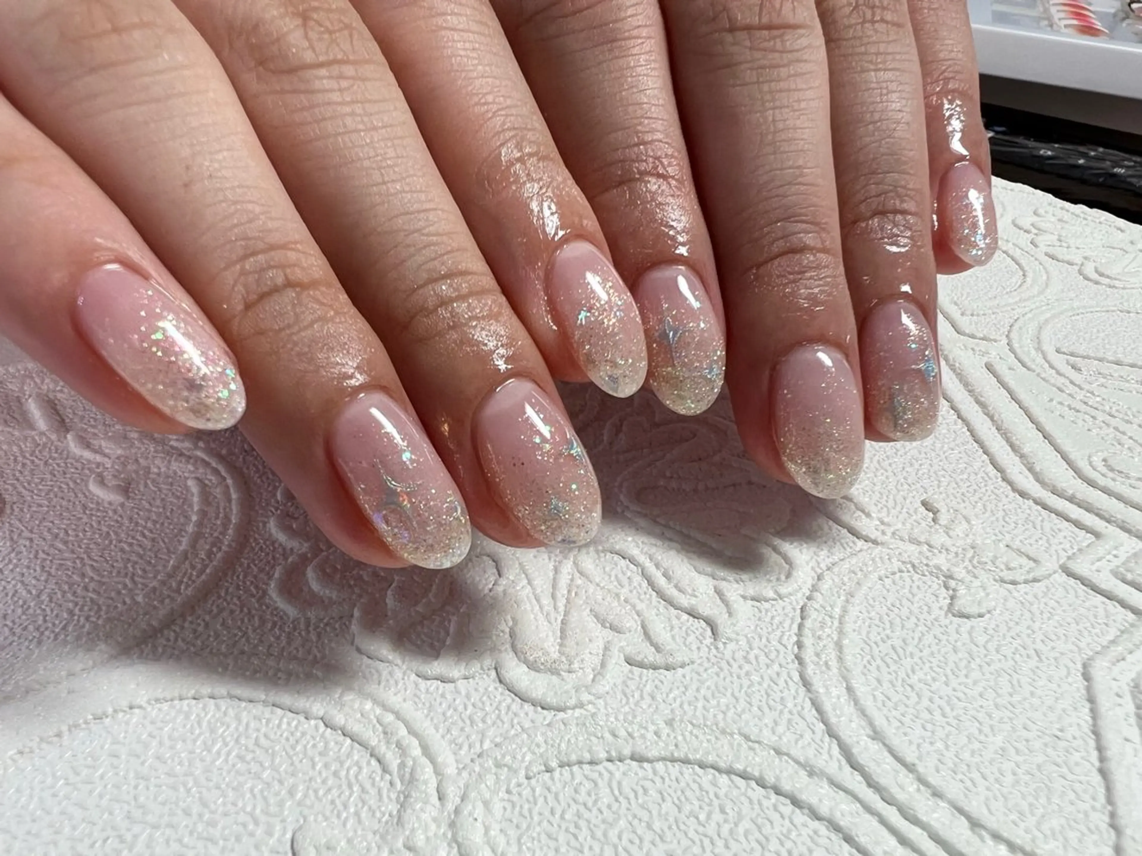 【オフ有】ラメグラデーション¥5500の写真